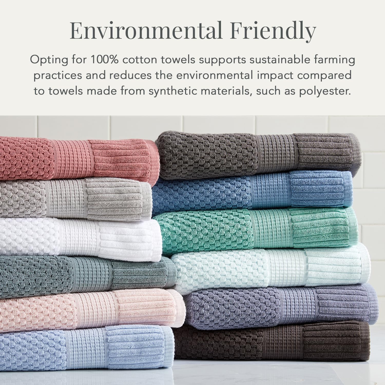 NY Loft 100 Cotton Bath Towel Set 4 Pack Light Pink