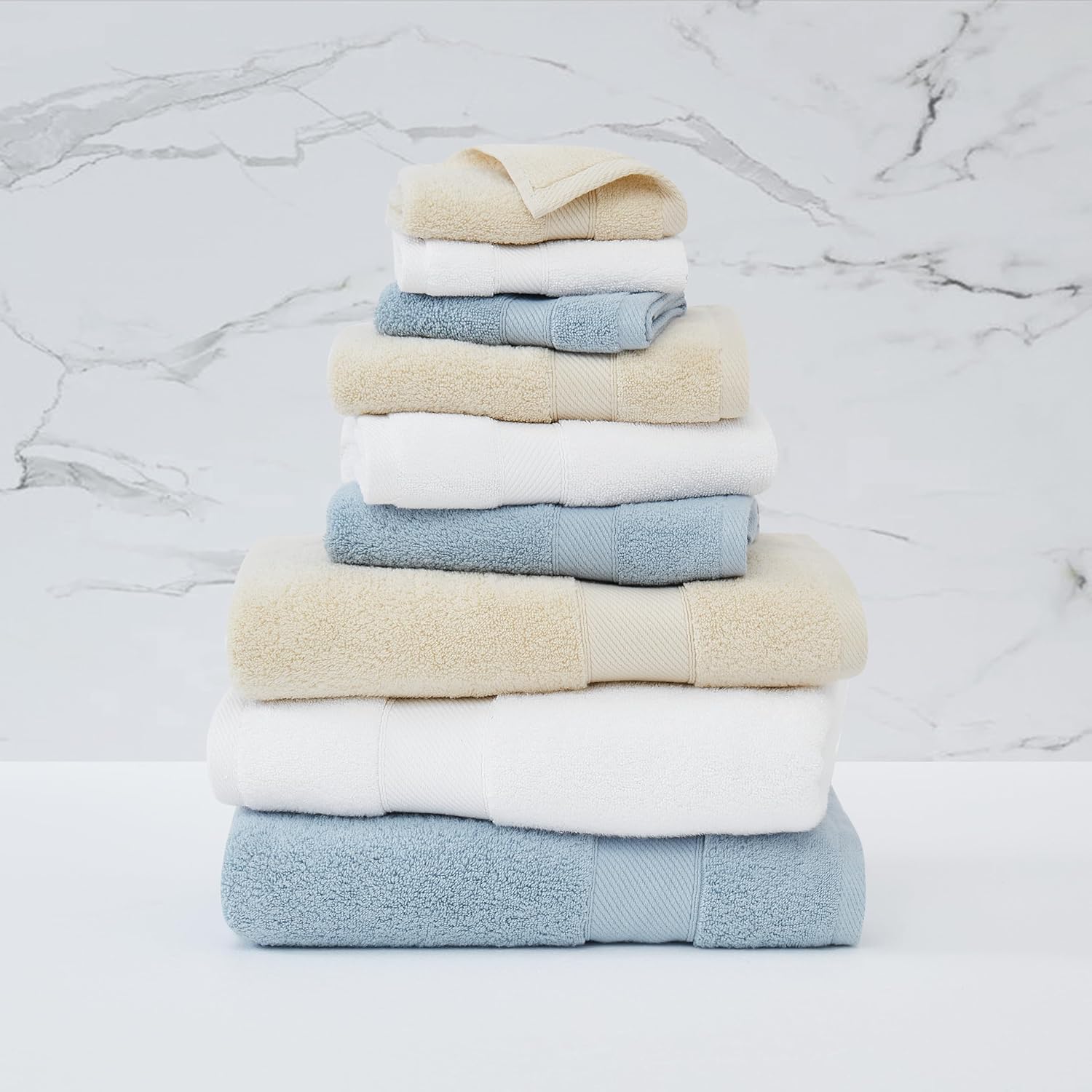 ROYAL VELVET Classic Beige 6 Piece Towel Set 1