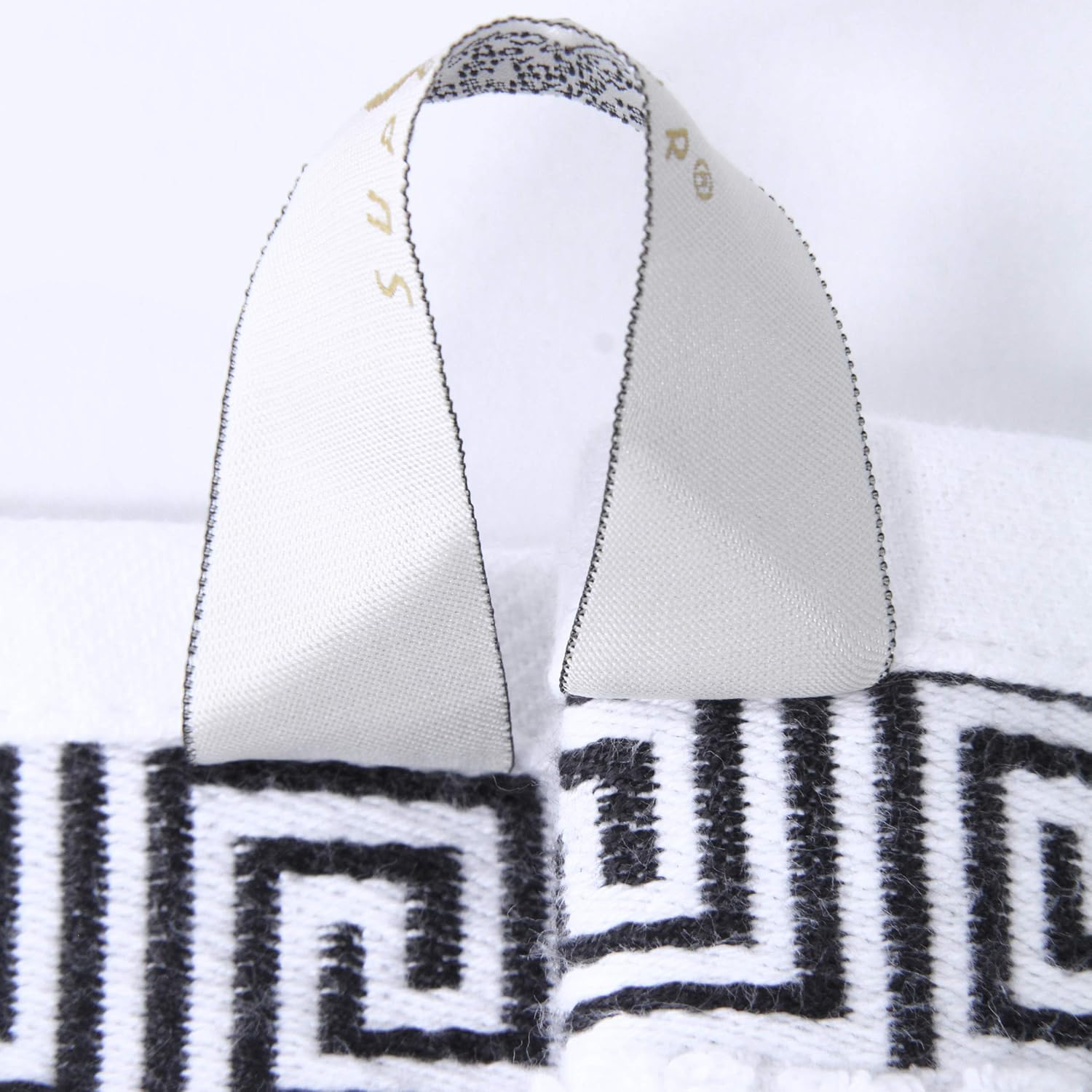 Superior 4-Piece Bath Towel Set with Greek Trim