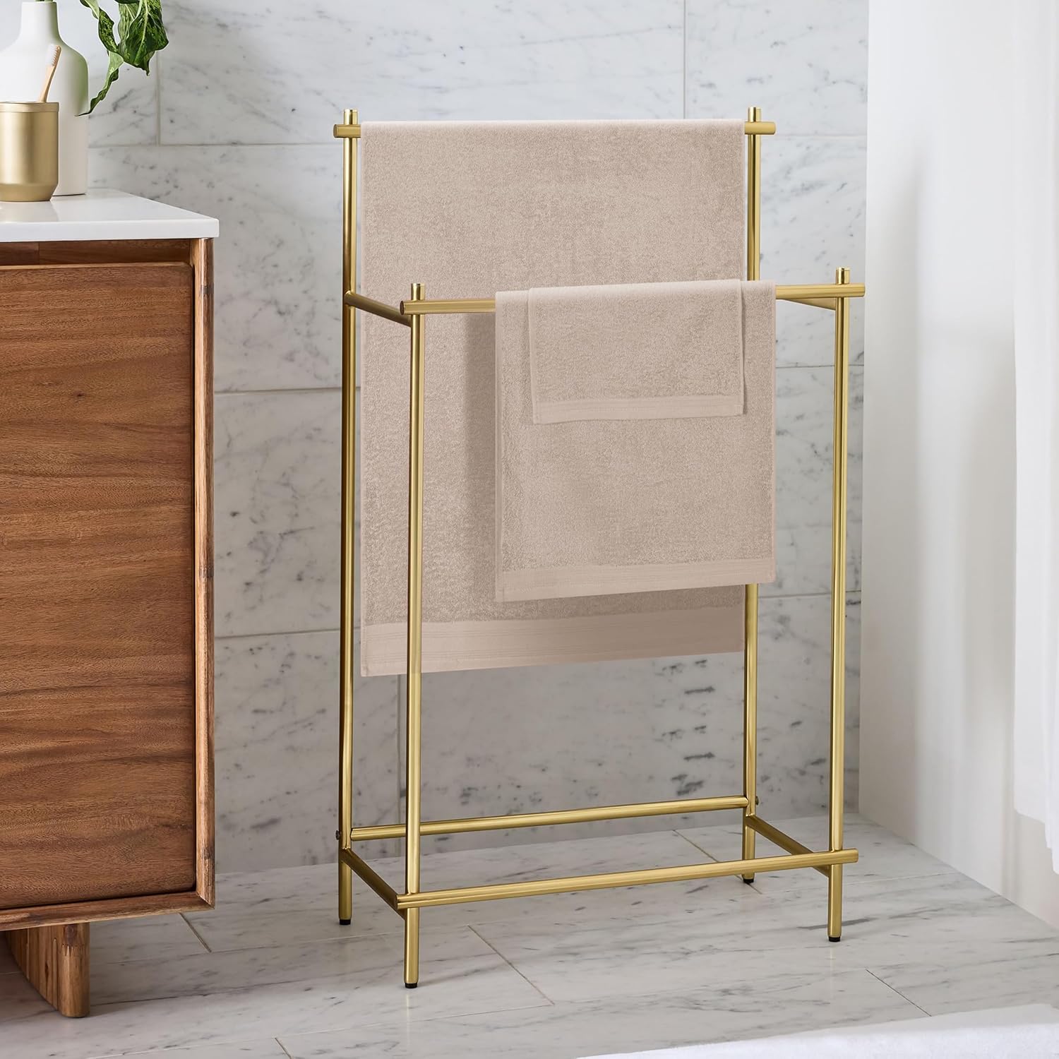 Ultra Soft 3 Pack Cotton Towel Set - Tan 1