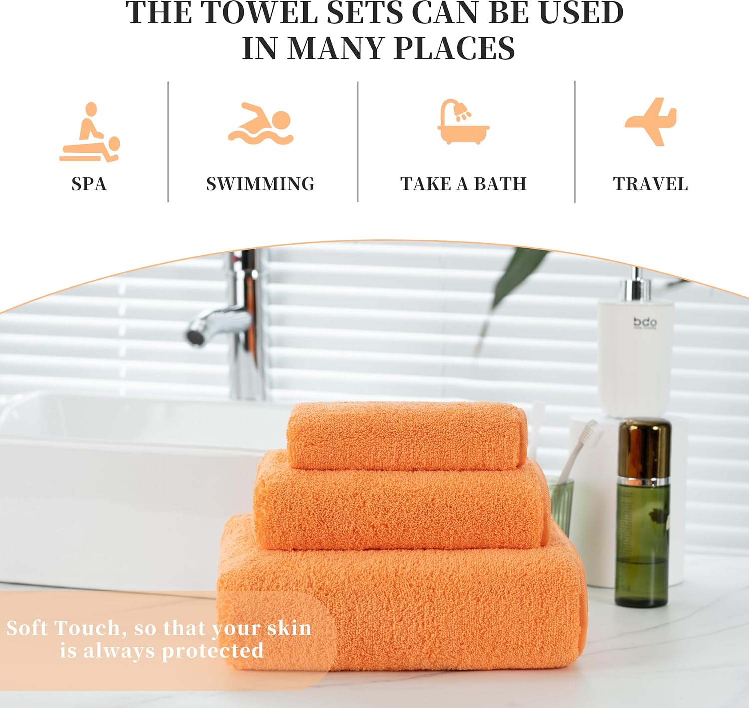 MICROFI New Microfiber Bath Towel Set 3 Piece 1