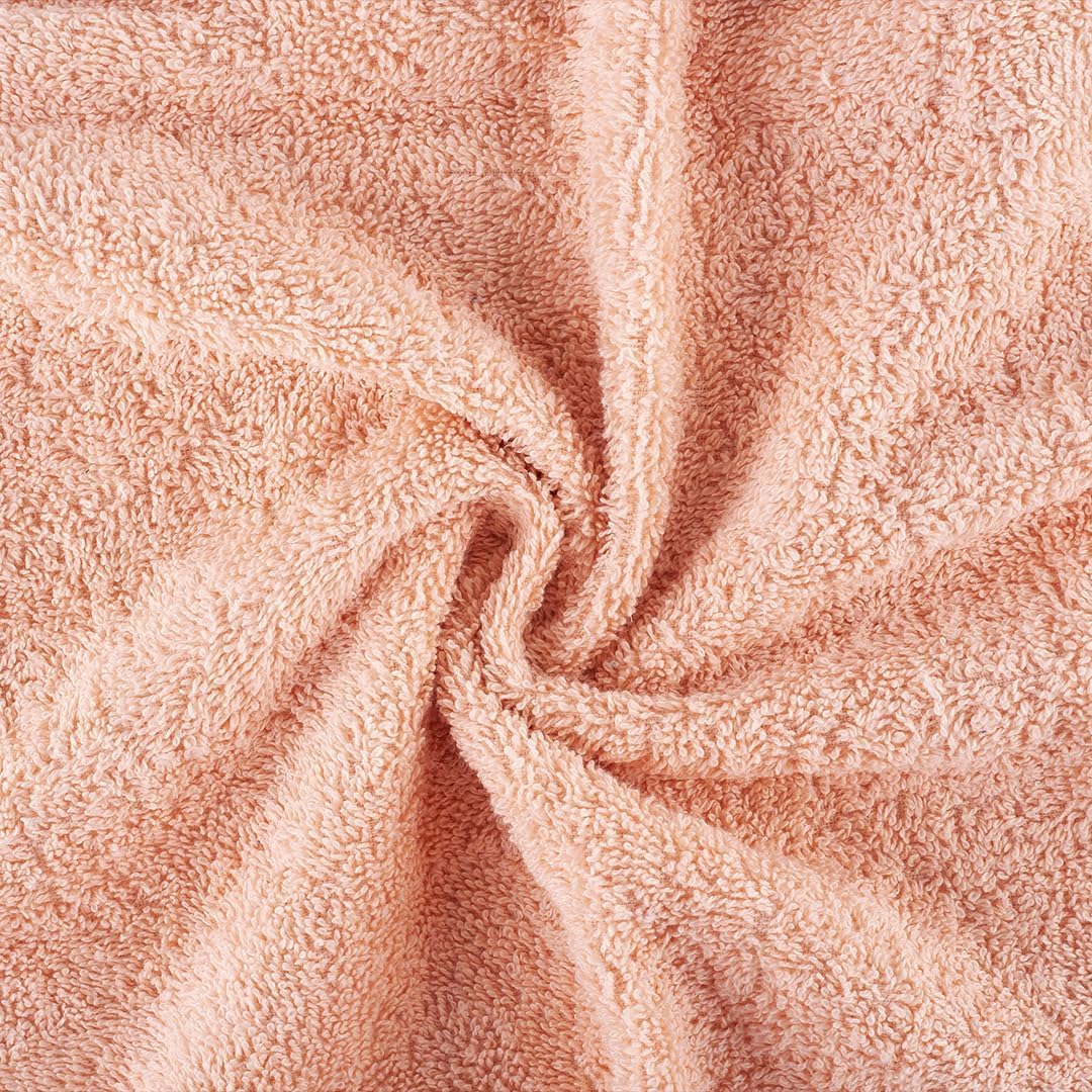 Textila Bath Towels - 30x60 Inch Pack of 4 Light Peach
