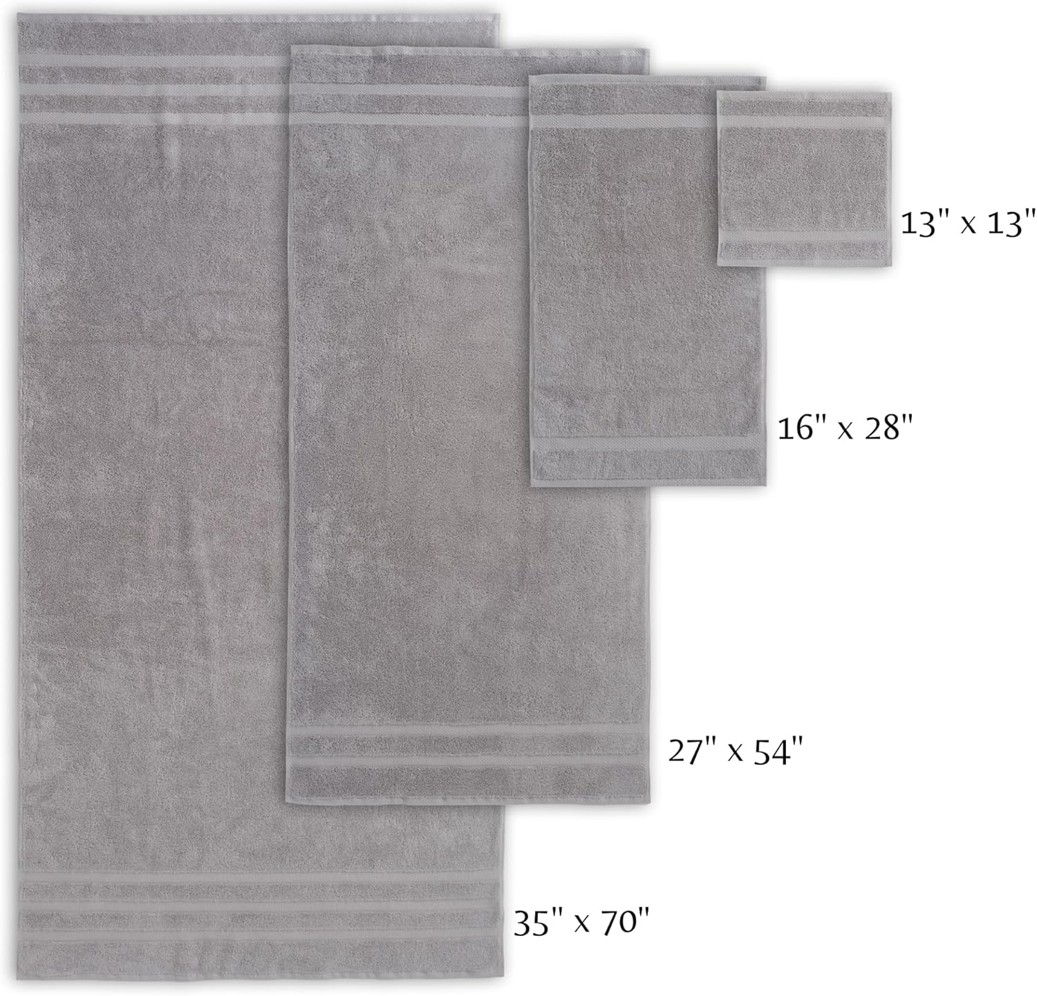SOFE HL Olea Turkish Cotton Towel Set of 4
