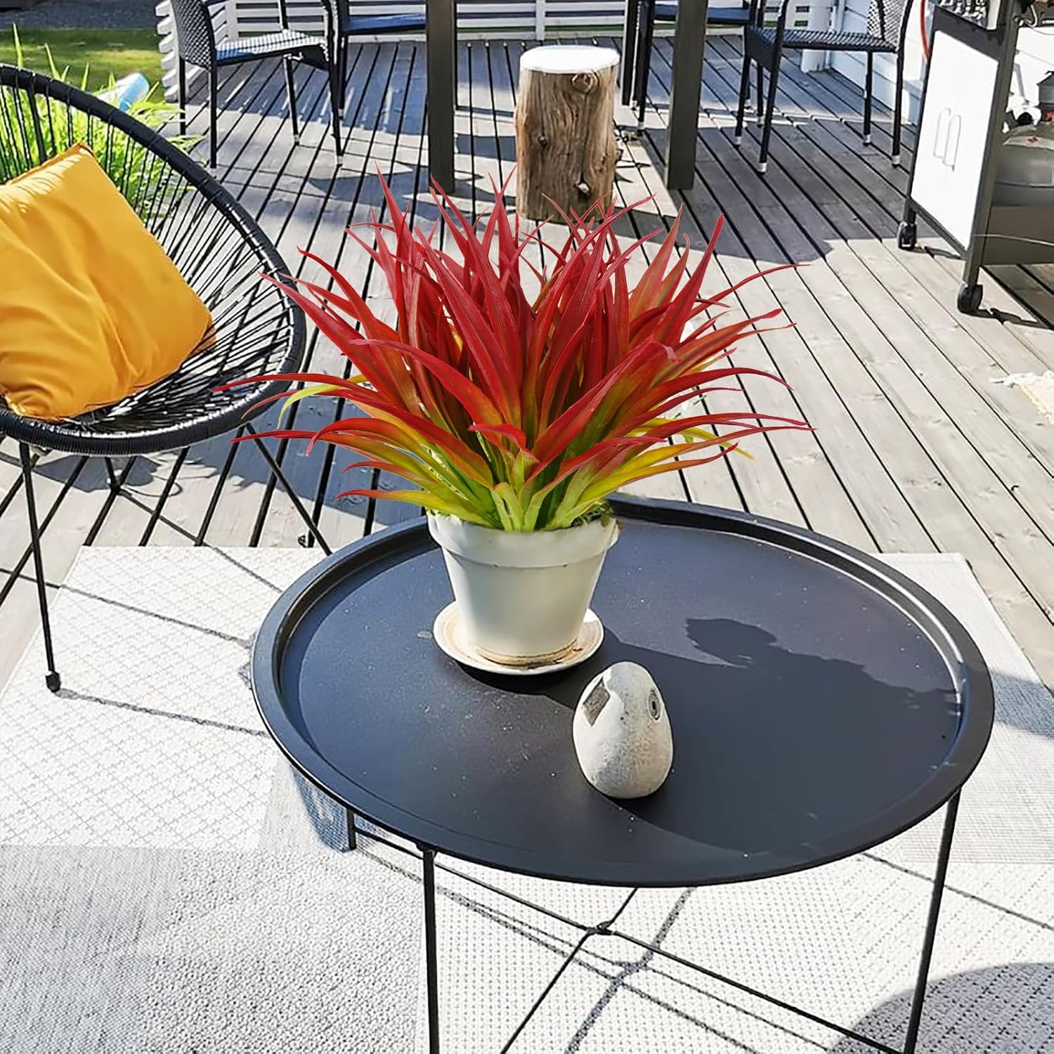 24Pcs Artificial Grass Plants for Home Garden Decor 1