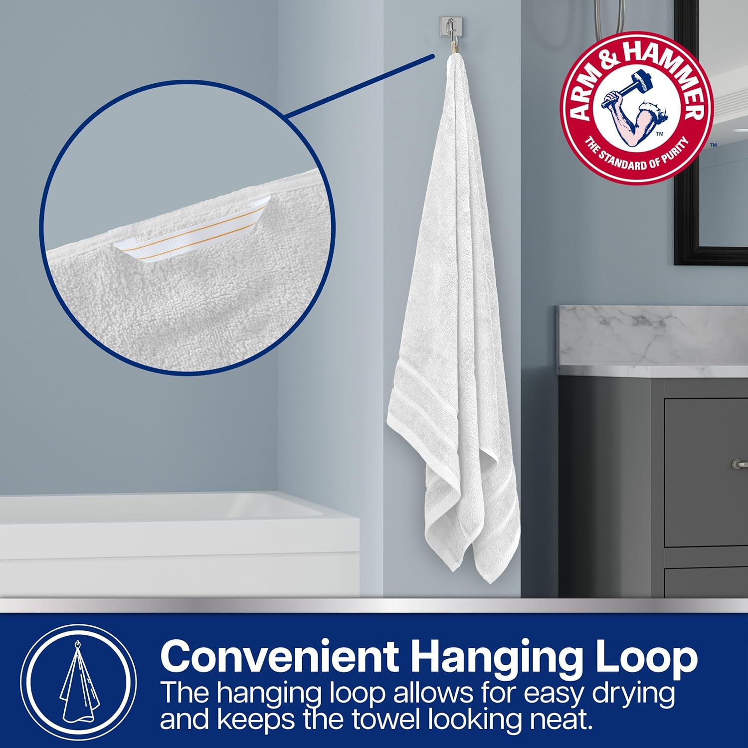 Arm Hammer 6-Piece Super Soft Bath Towel Set Khaki