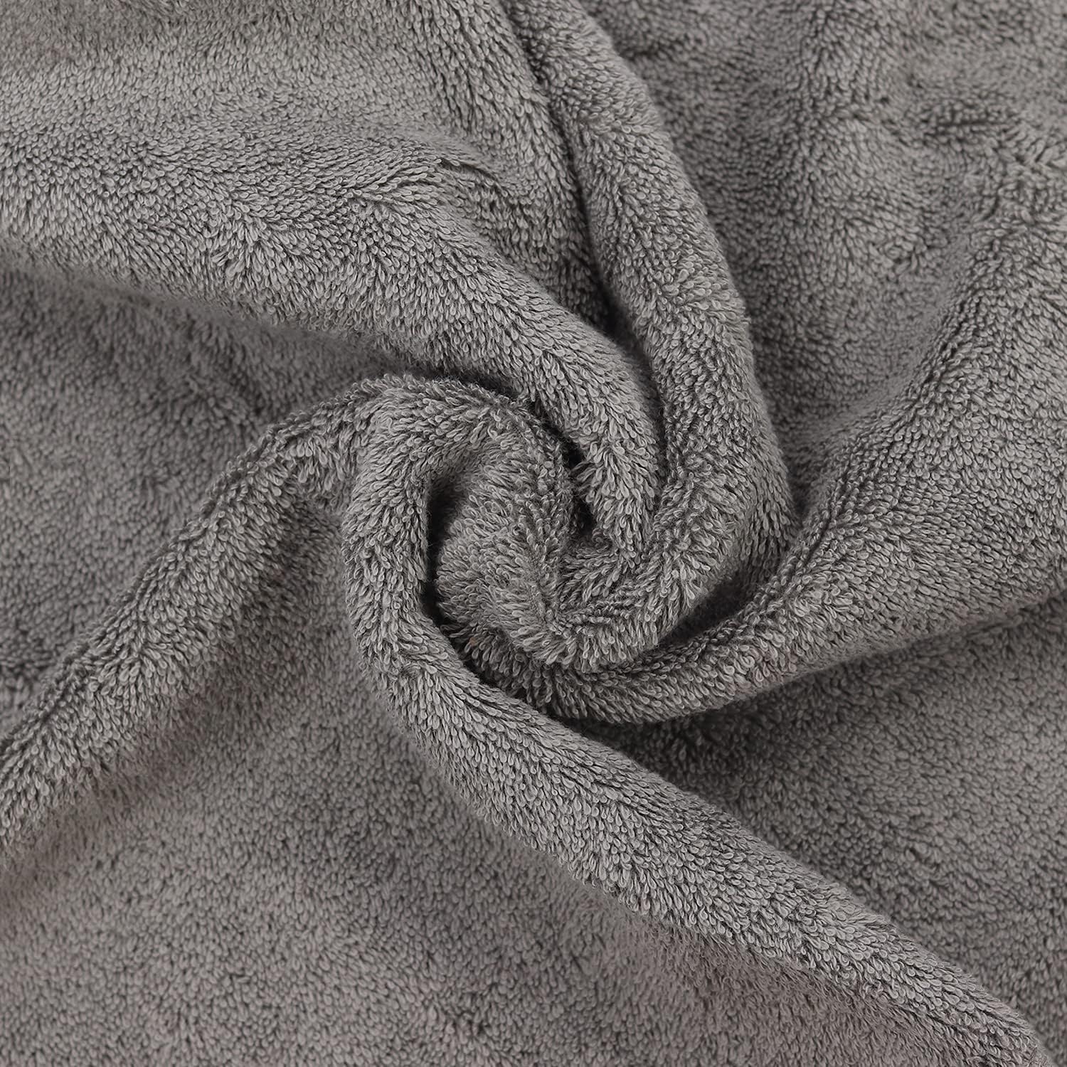 BC BARE COTTON Luxury Hotel Spa Towel Set - 4 pcs Gray 700 GSM