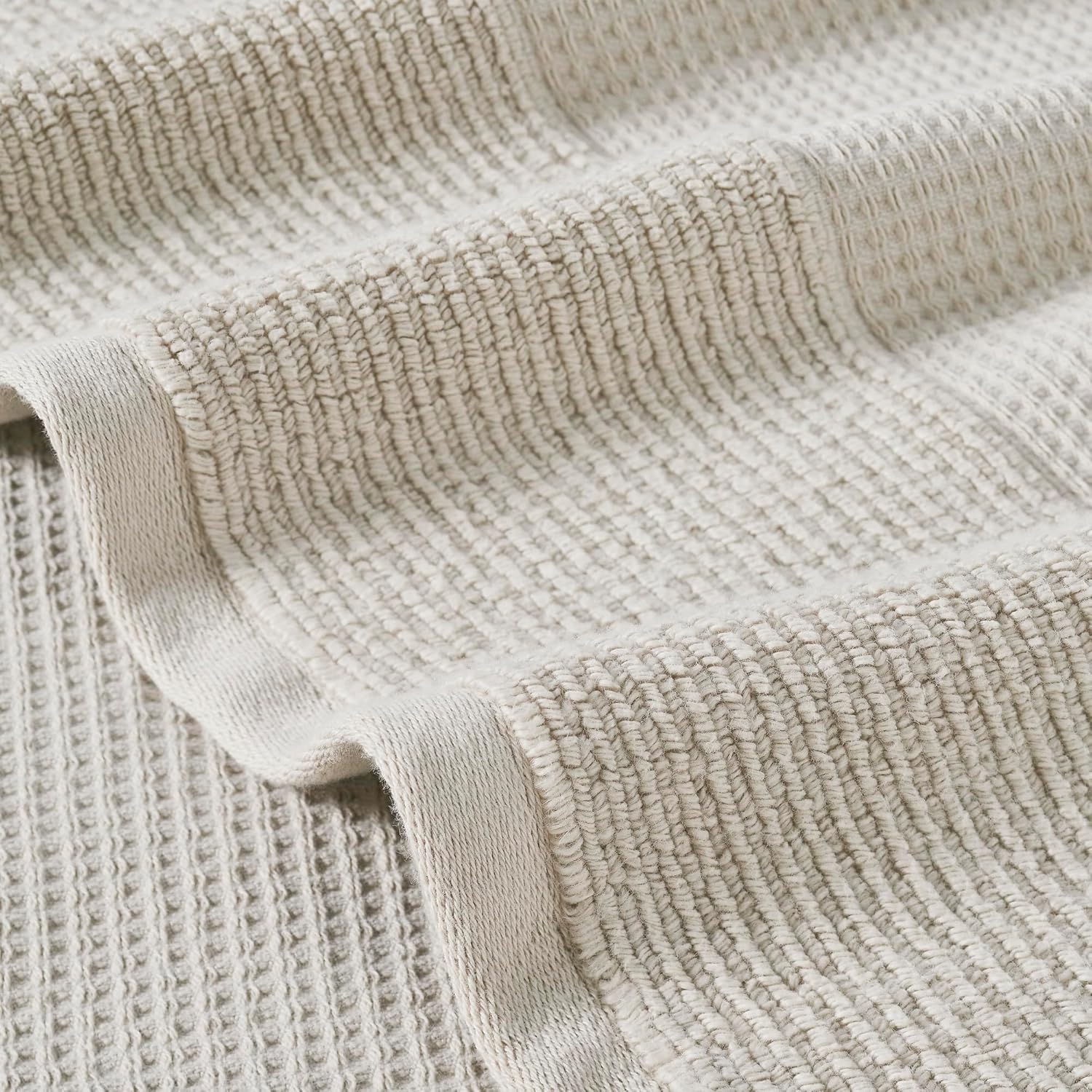 Modern Threads Waffle-Rib Towel Set 6 Piece Taupe