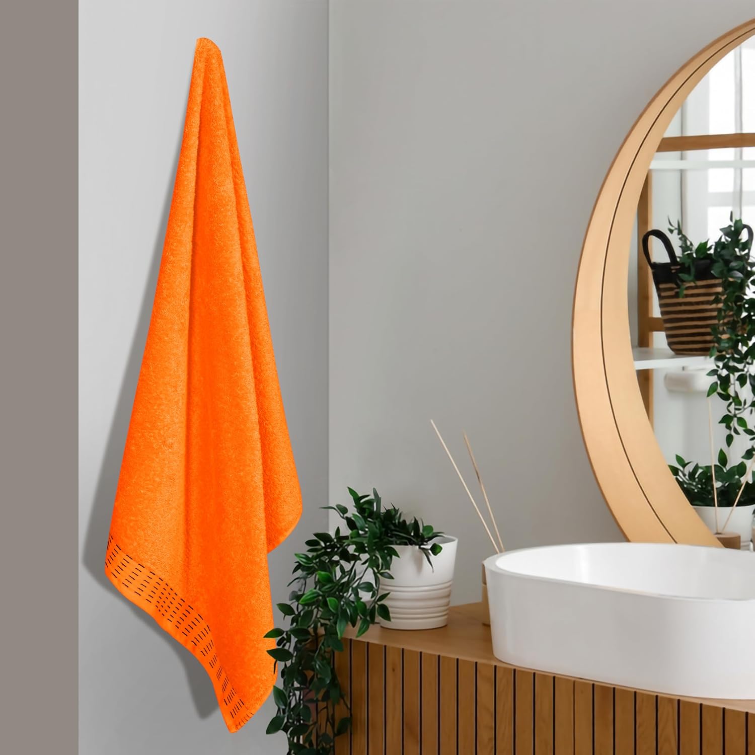 MALLONI HOME Oversized Cotton Bath Towel Set 28x55 Inches