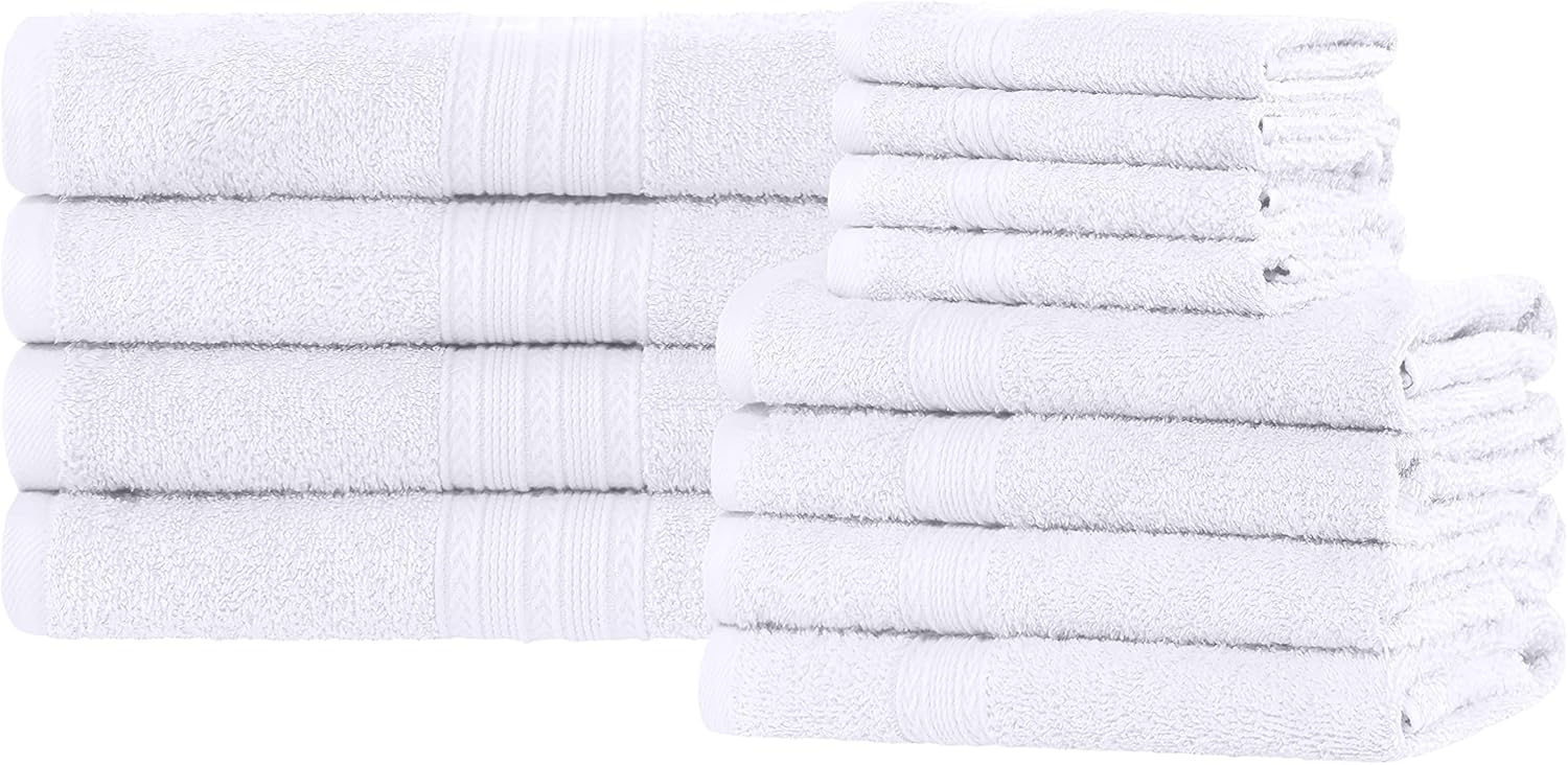 Superior Eco-Friendly Cotton 12-Piece Towel Set 1
