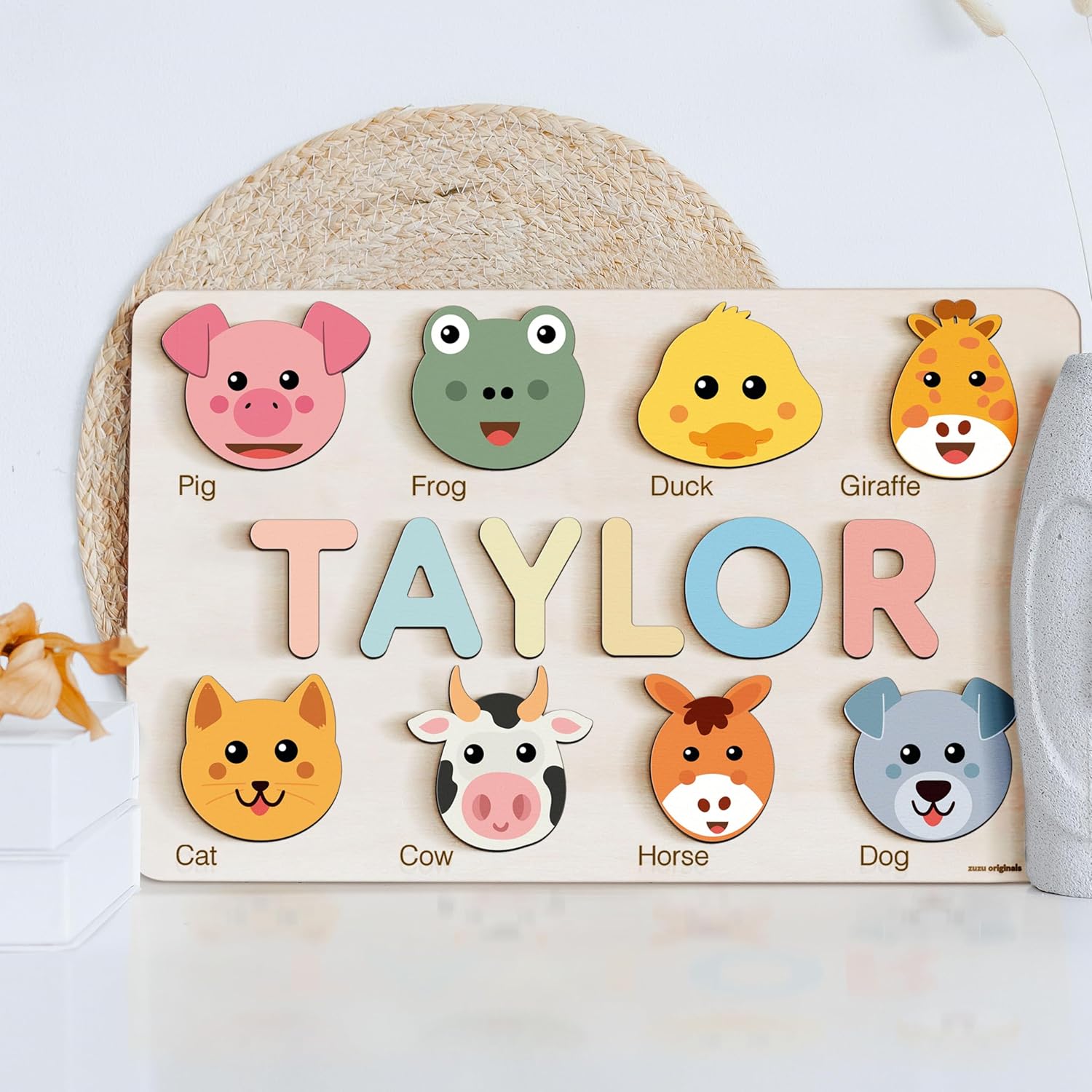 Zuzu Puzzle - Personalized Wooden Name Toy for Toddlers