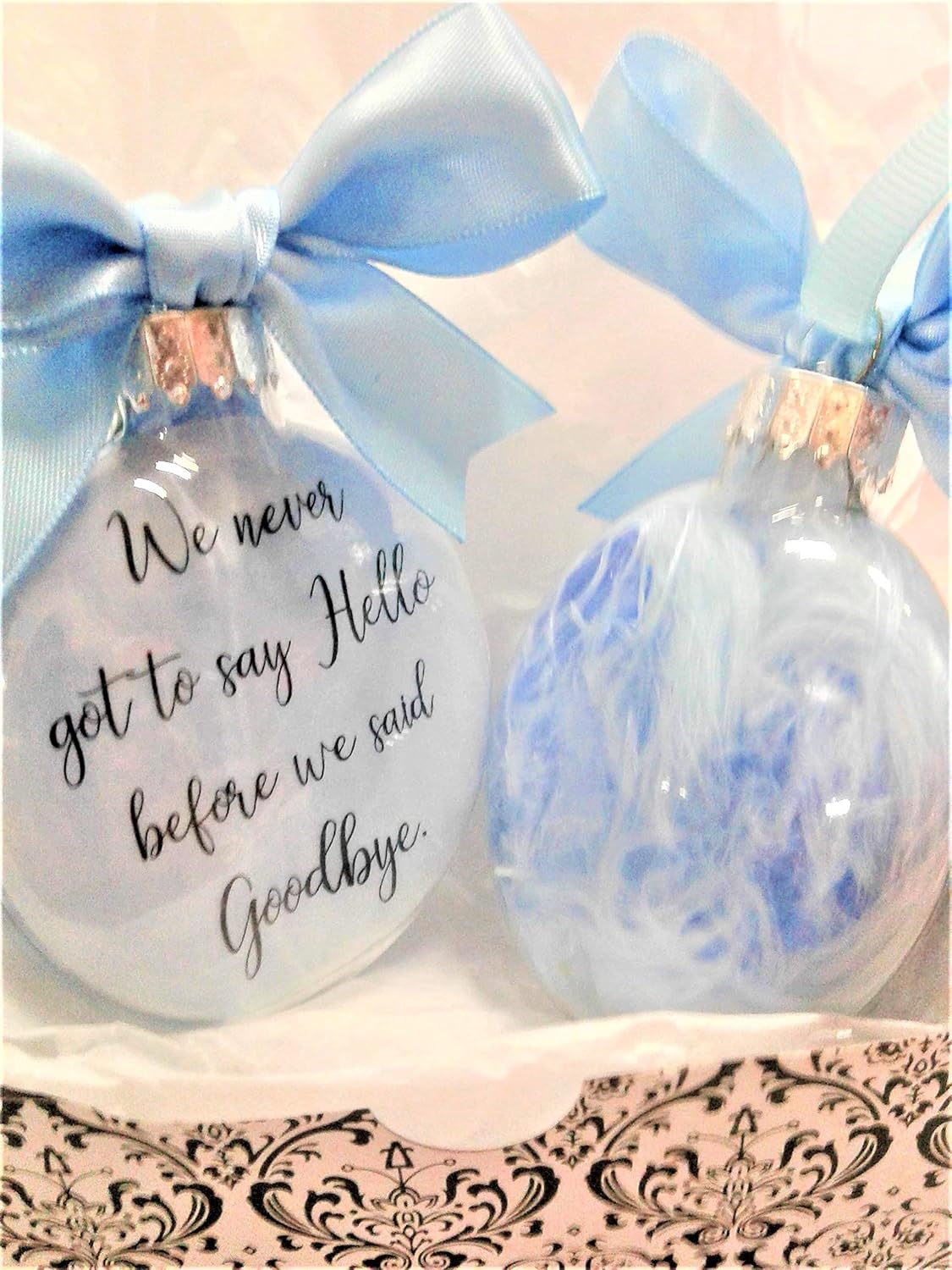 Pregnancy Loss Memorial Ornament for Baby Boy 1