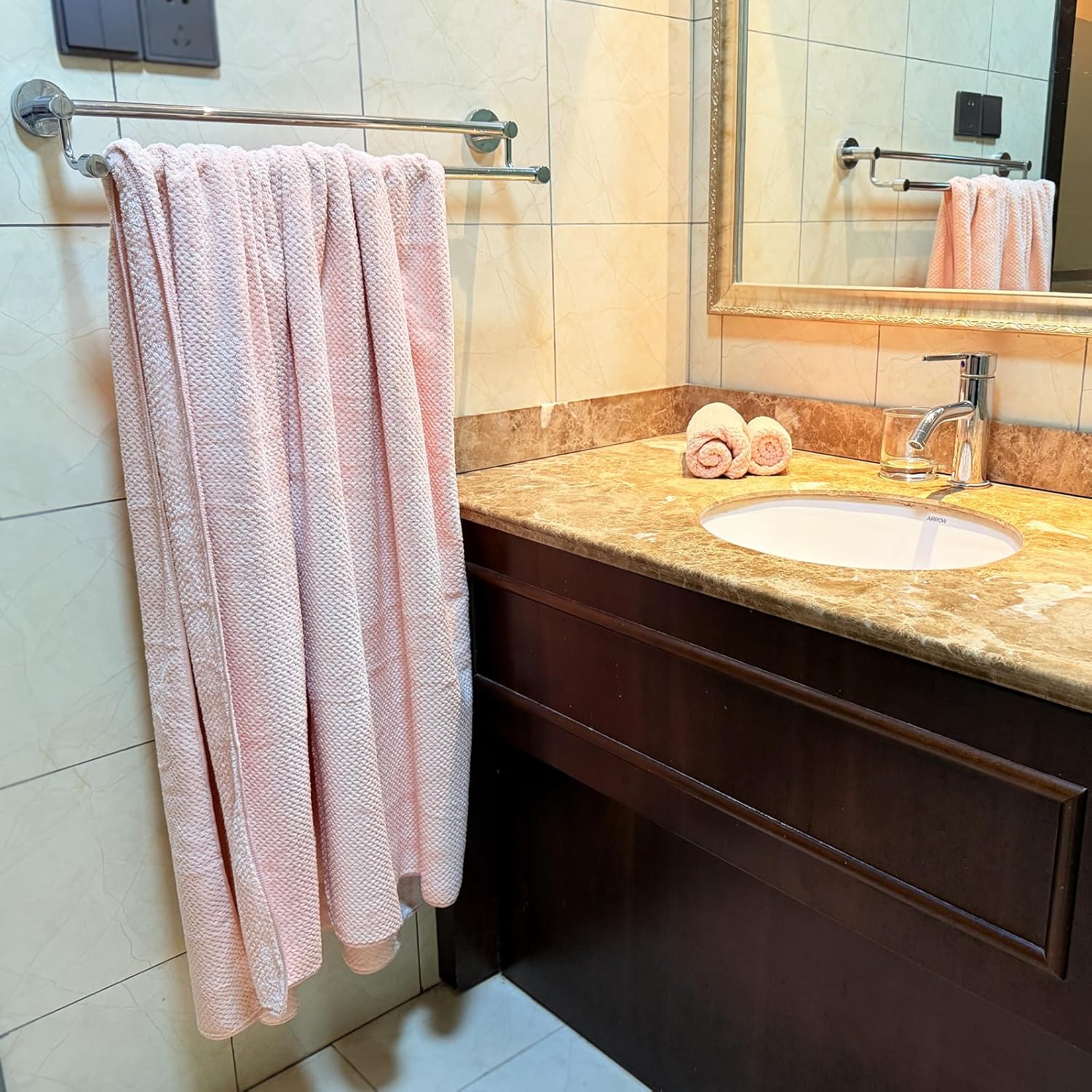 YTYC Oversized Bath Towels 6 Piece Set Super Soft