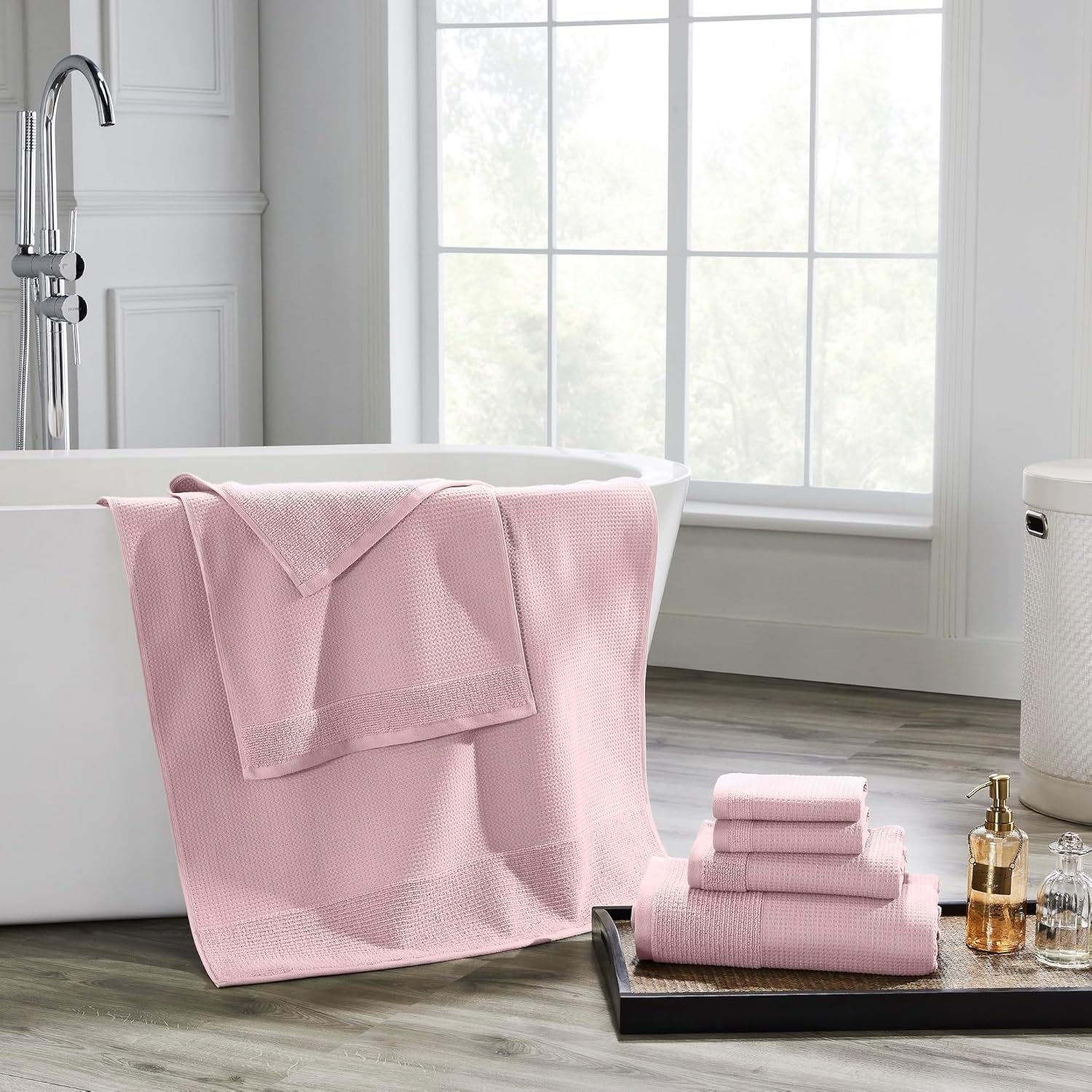 Modern Threads Waffle-Rib 6-Piece Towel Set