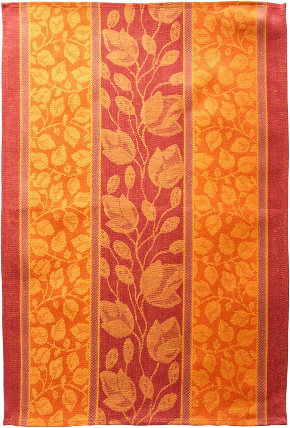 Armani International Foglio Kitchen Towel 20x28 Inch Orange-Gold