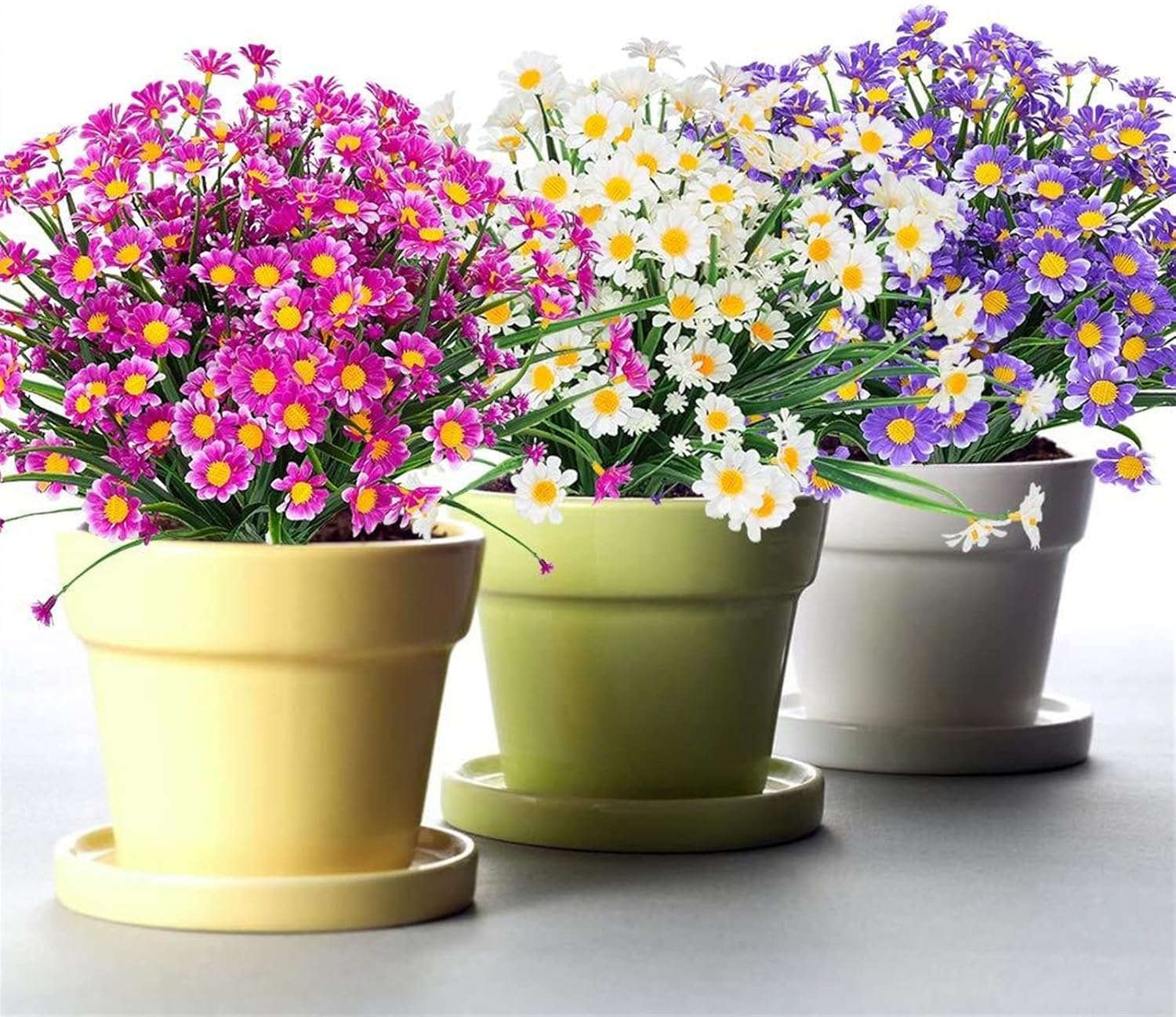 GaRcan Artificial Daisies Flowers UV Resistant Outdoor Decor 1