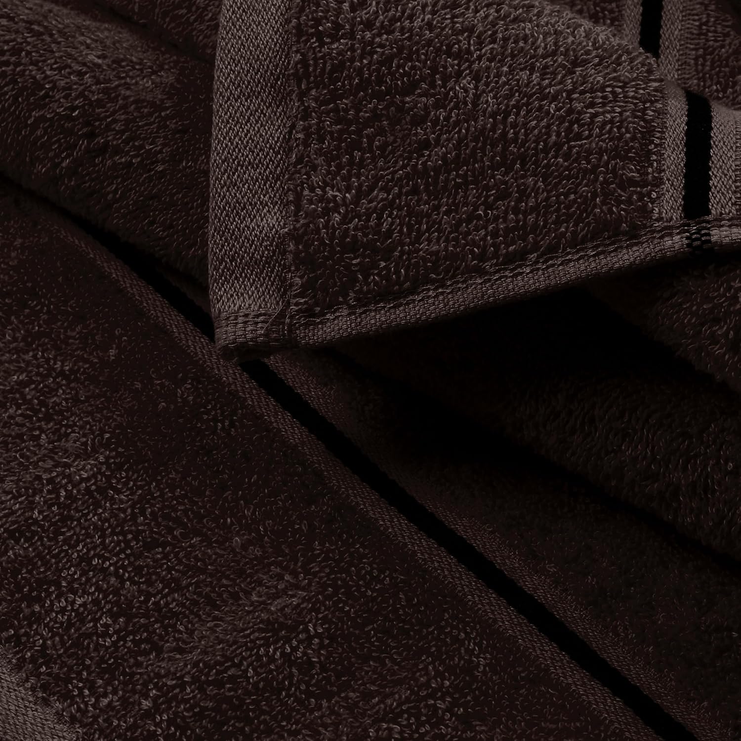 MyOwn Ultra Soft 3 Pack Cotton Towel Set - Chocolate Brown 1