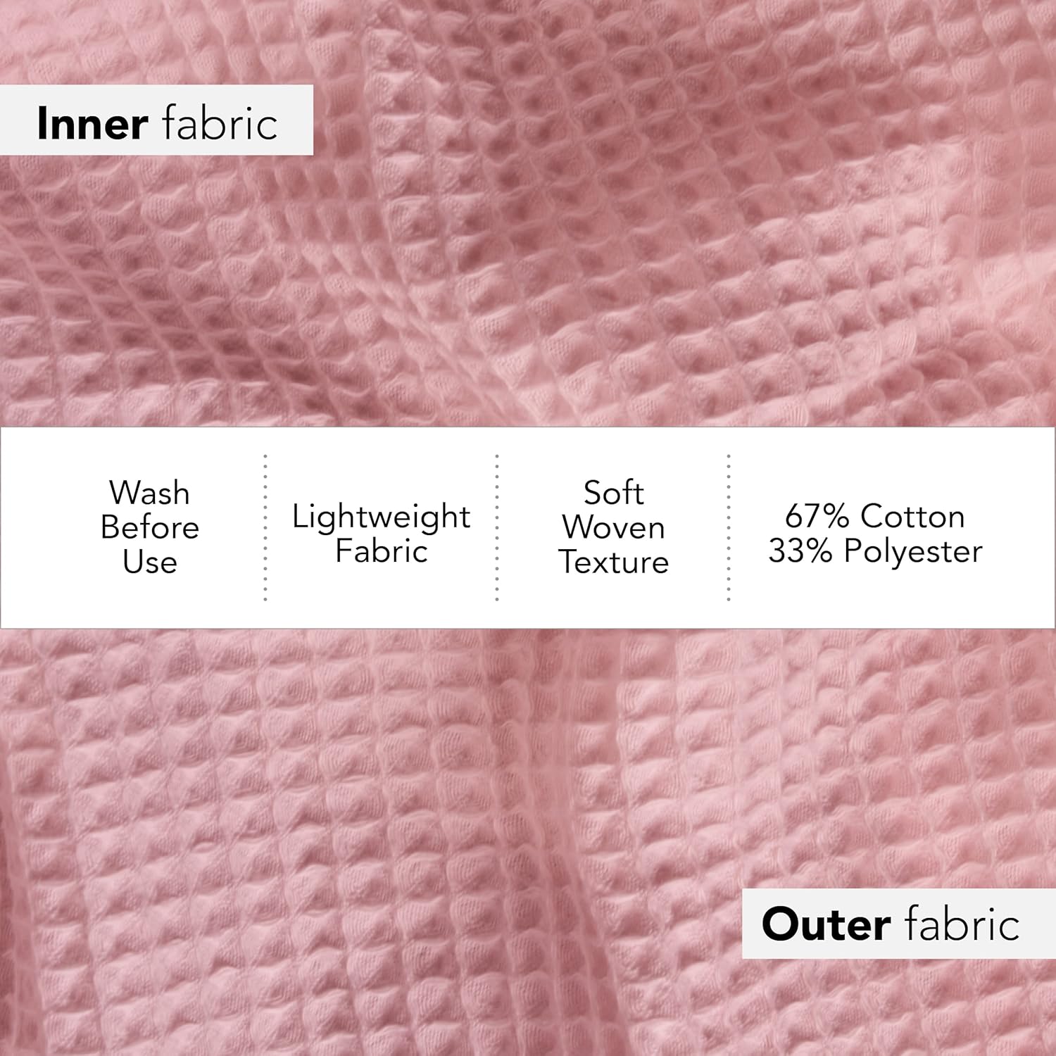 Boca Terry Waffle Bath Wrap for Women - Lightweight Adjustable
