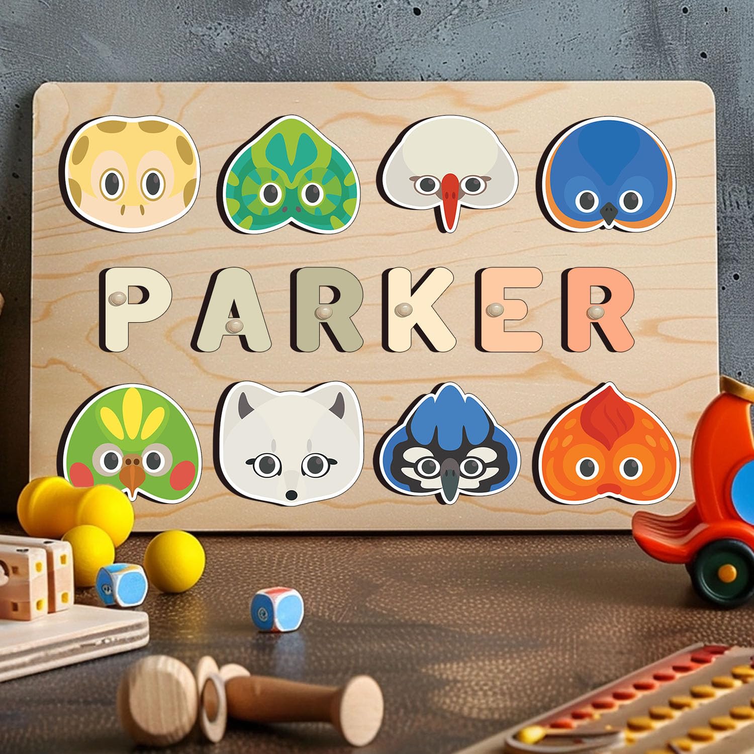 Personalized Wooden Name Puzzle for Toddlers