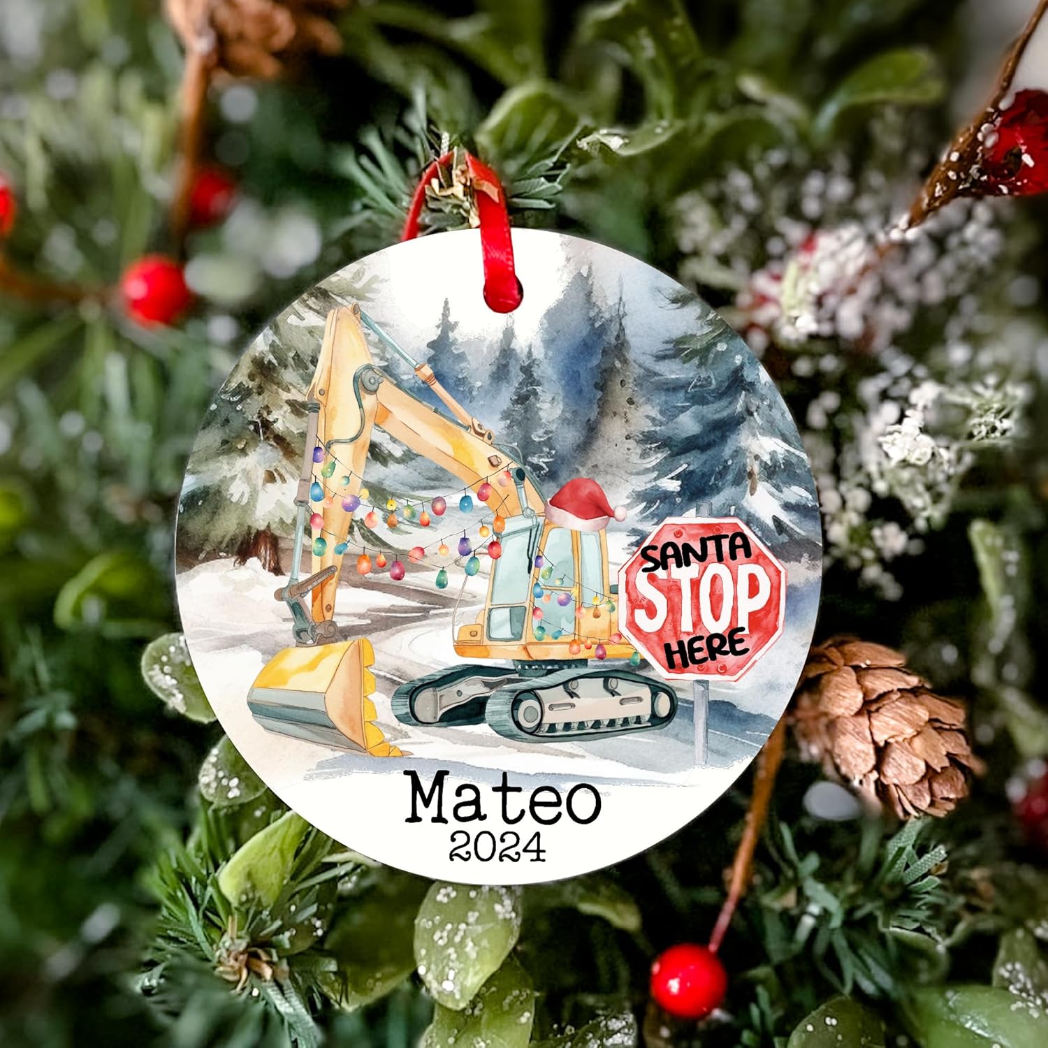 Yippee Daisy Grandson Christmas Ornament 2024