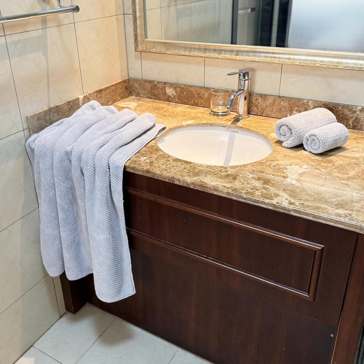 YTYC Oversized Bath Towel Set of 6 - Super Soft