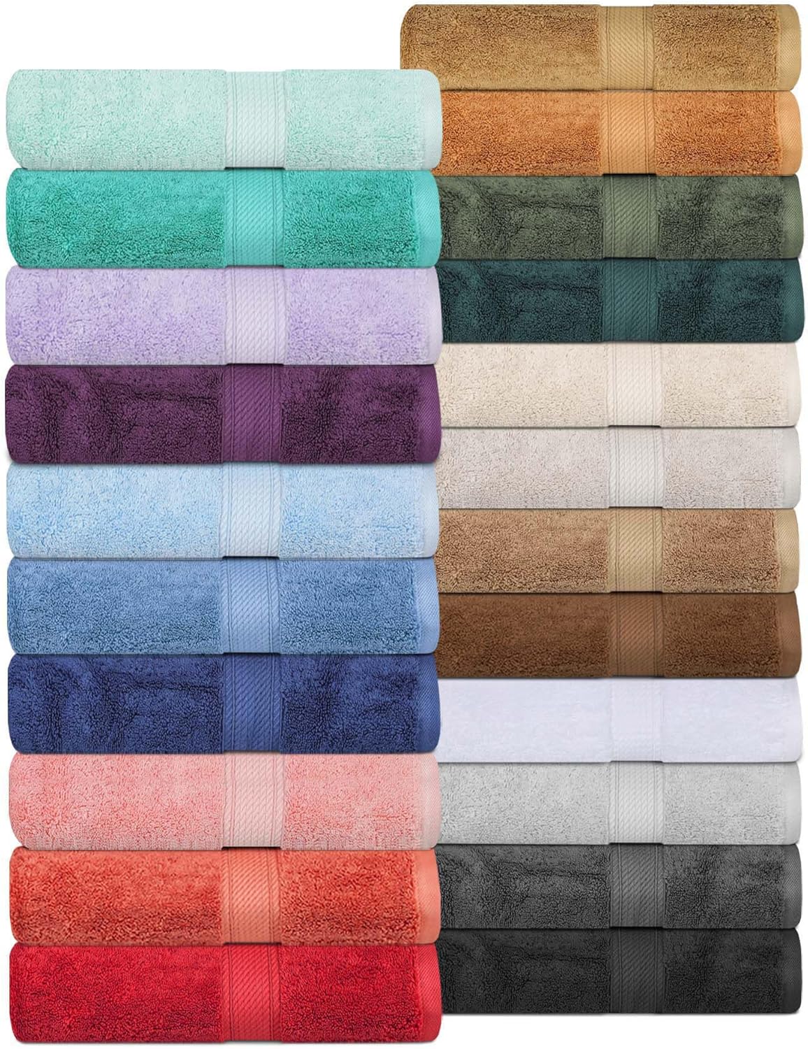 SUPERIOR Egyptian Cotton Pile 9-Piece Towel Set in Charcoal