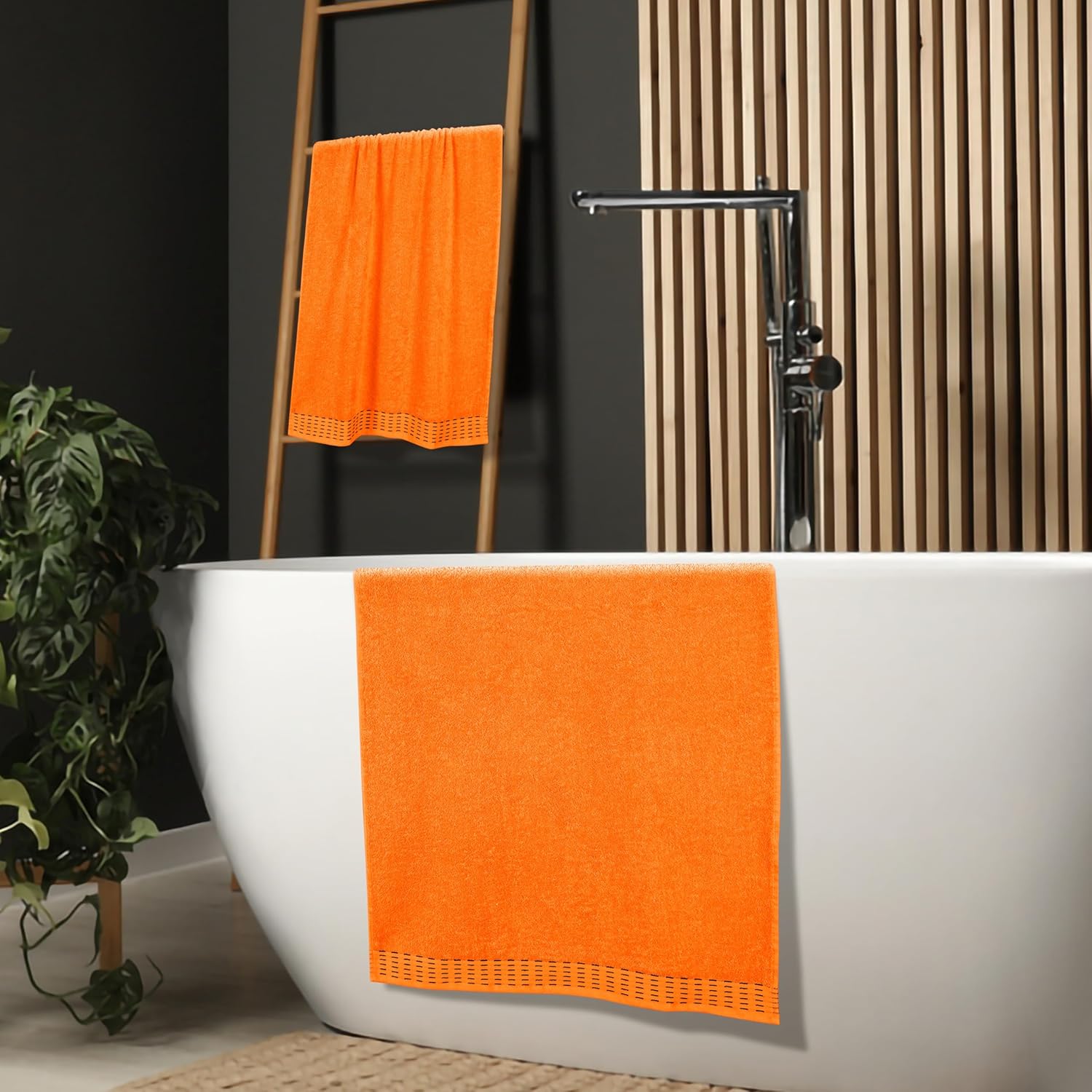 MALLONI HOME Oversized Cotton Bath Towel Set 28x55 Inches