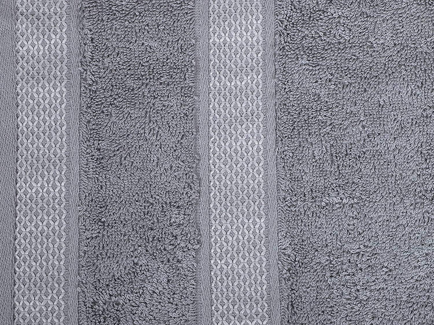CASA COPENHAGEN Grey Violet Turkish Towel Set 6 Piece