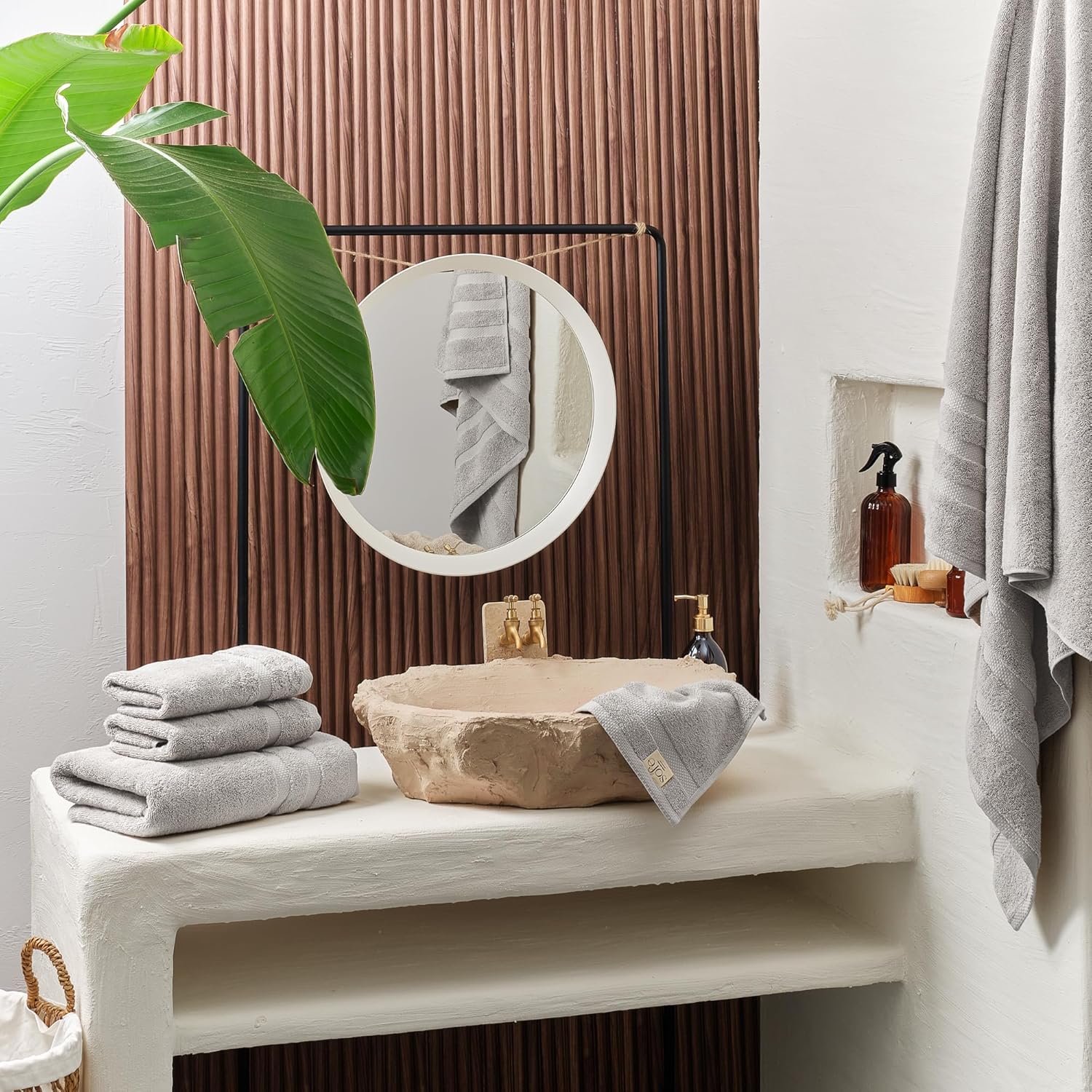 SOFE HL Olea Turkish Cotton Towel Set of 4