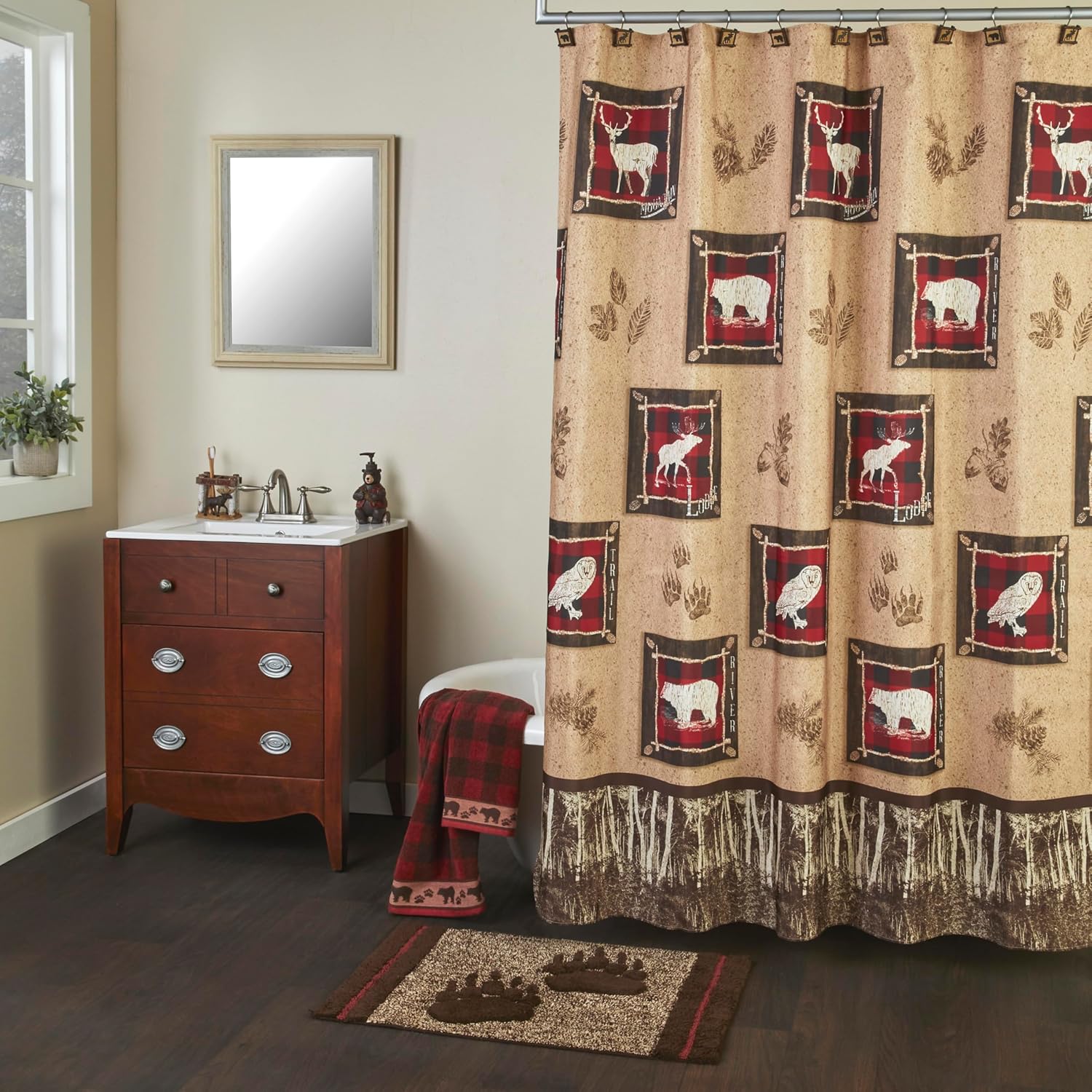 SKL Home Yellowstone Sundance Bath Towel Red 1