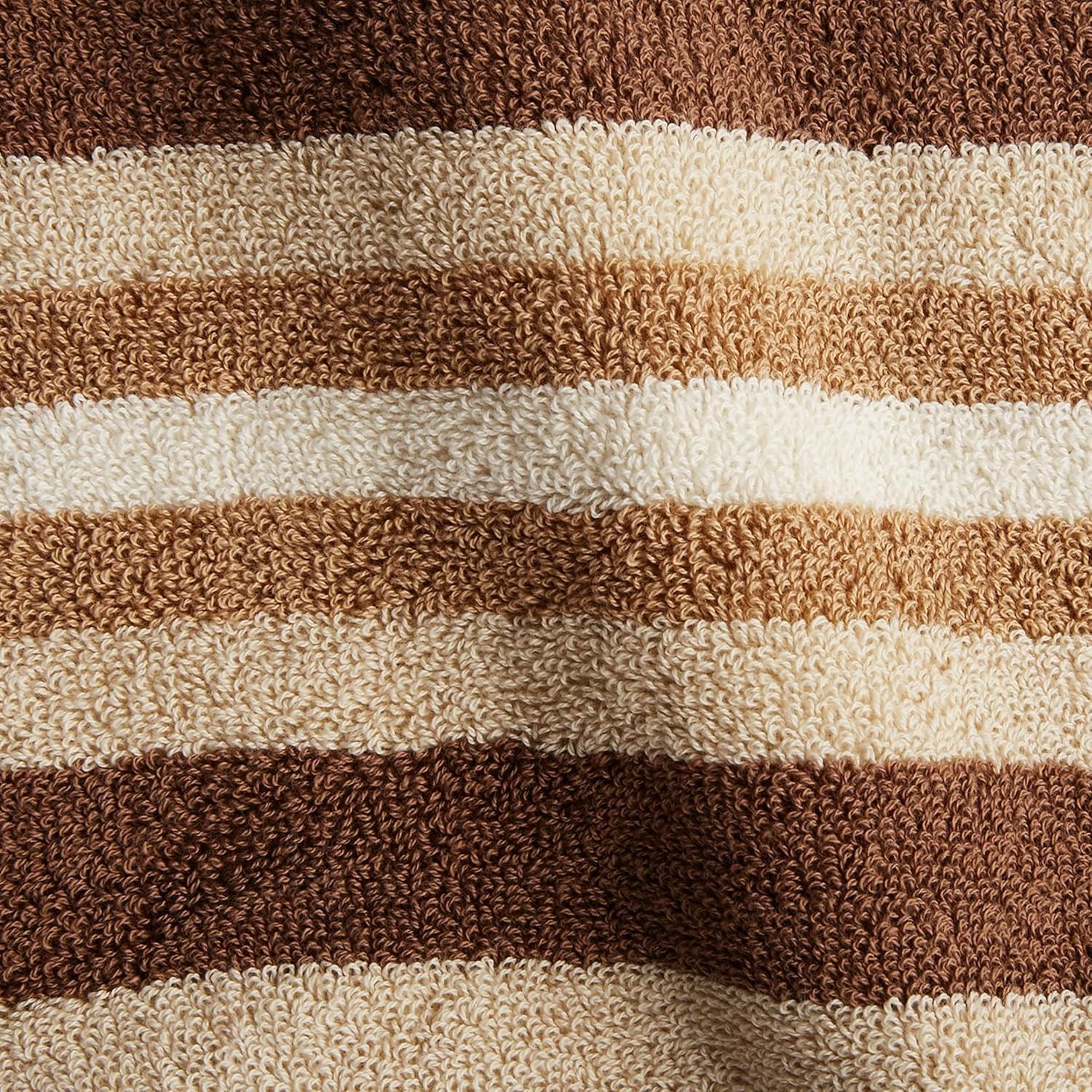 Superior Luxurious Stripes Bath Sheet Set 2-Piece Chocolate