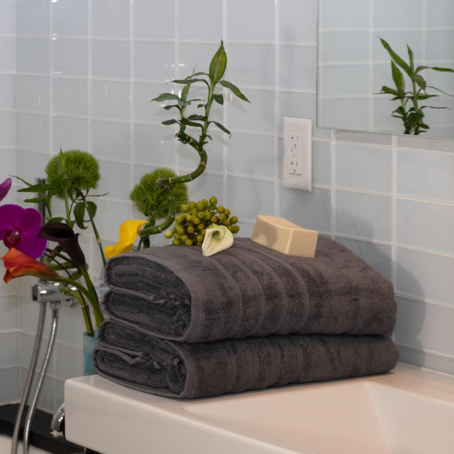 Mosobam Luxury Turkish Towel Set of 4