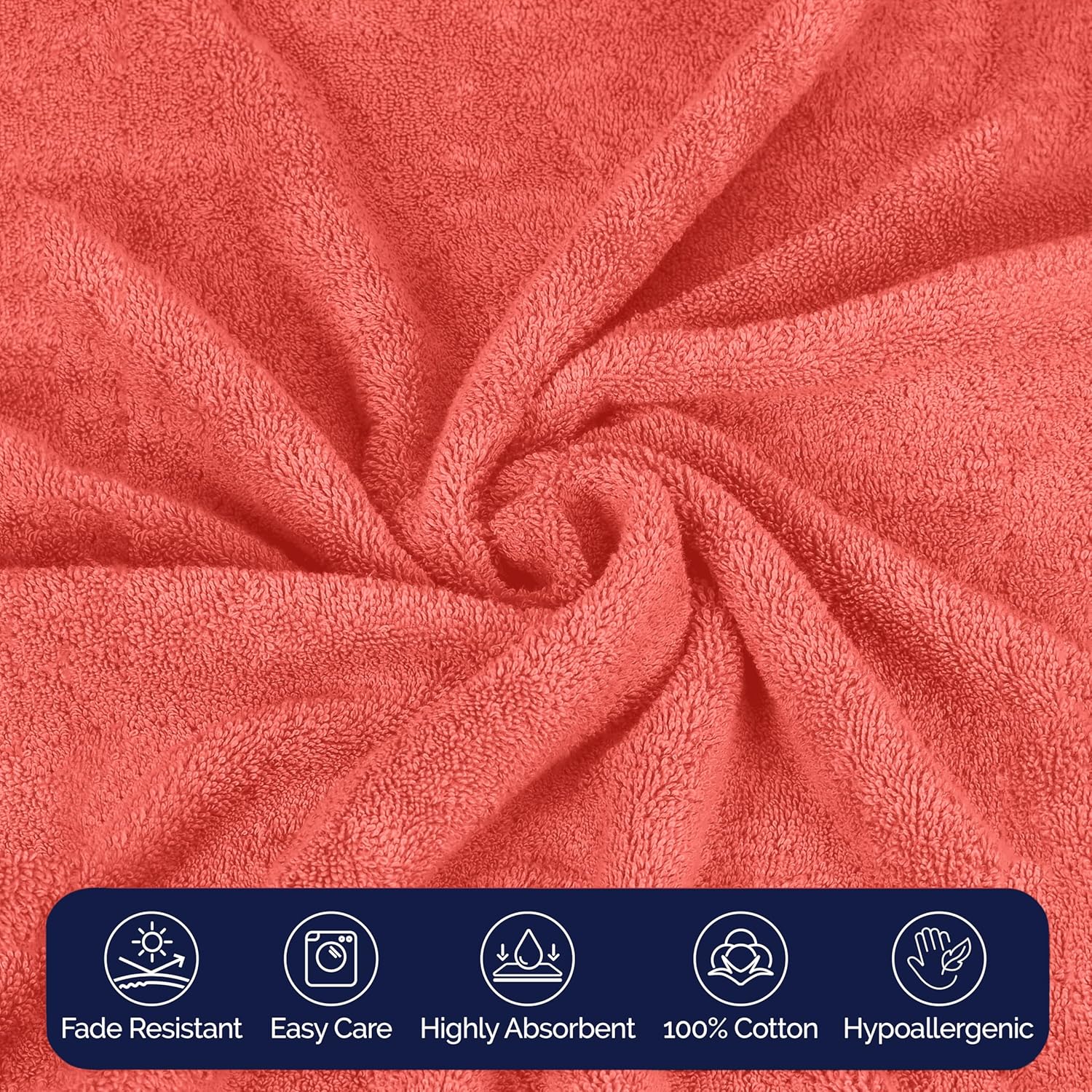 Elegant Comfort Premium Cotton Towel Set 8-Piece