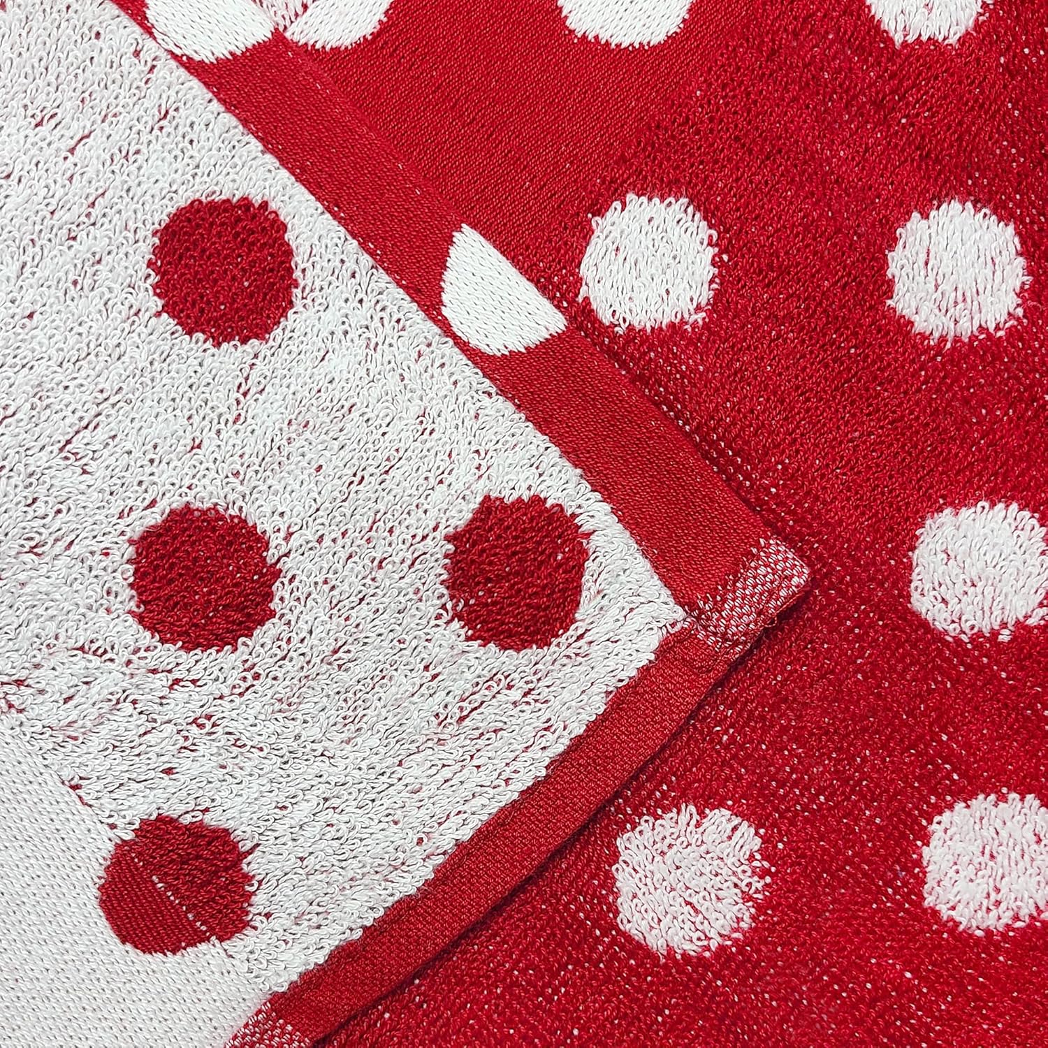 Beachland Reversible Polka Dot Bath Towel Set - 8 Pack