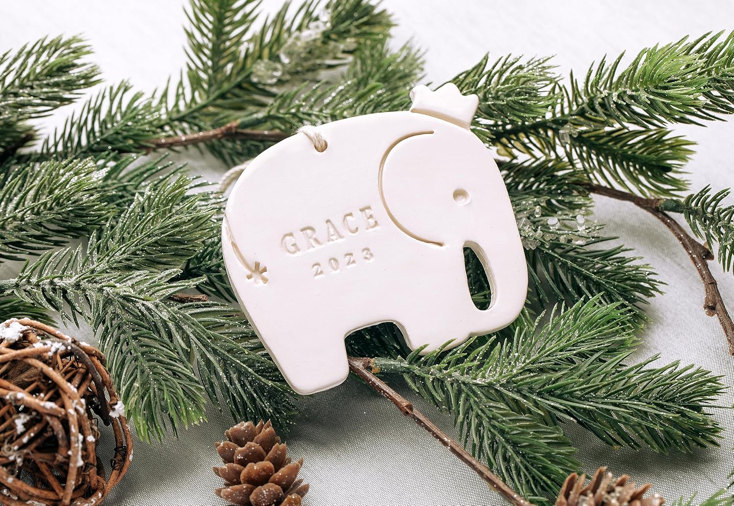 Personalized Babys First Christmas Ornament 2024