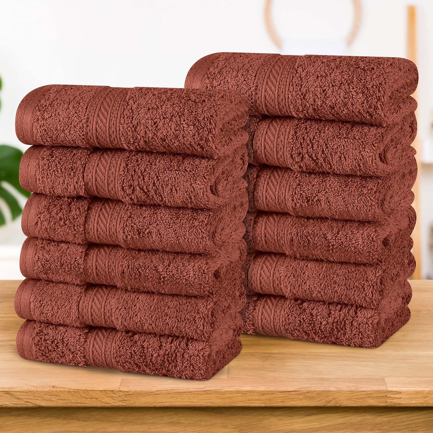 BLUENILEMILLS Cotton Luxury Face Towel Set of 12