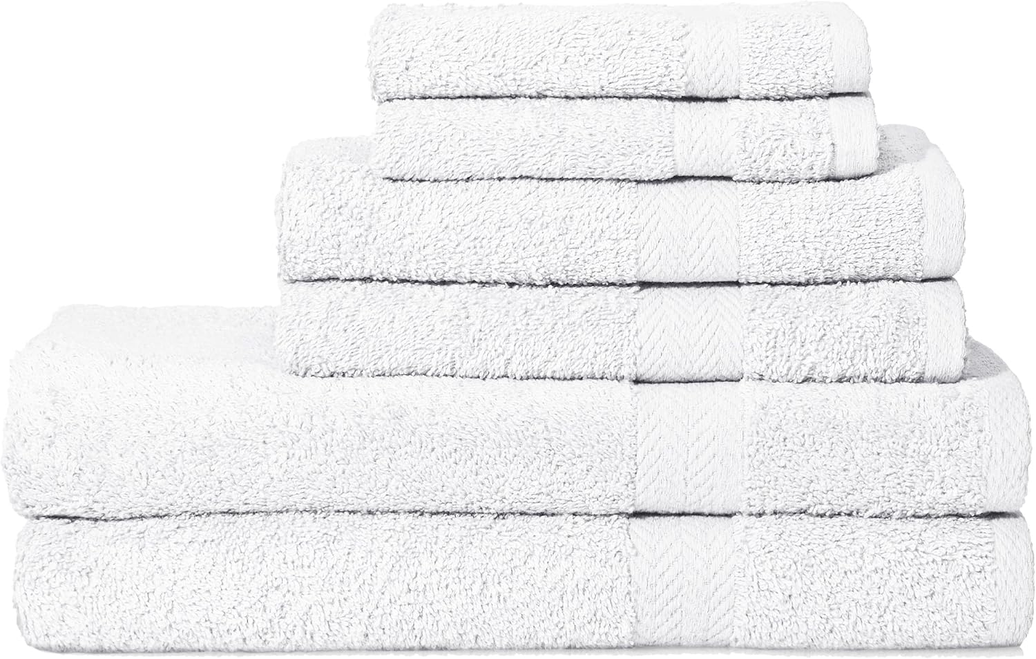 Lintex Linens 840524 6-Piece Cotton Terry Bath Towel Set
