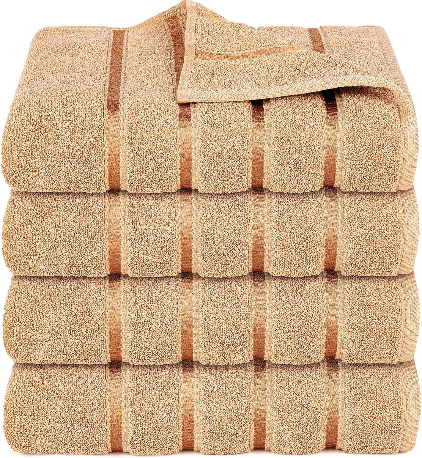 YRALY Luxury Bath Towel Set of 4 27x54 Inches