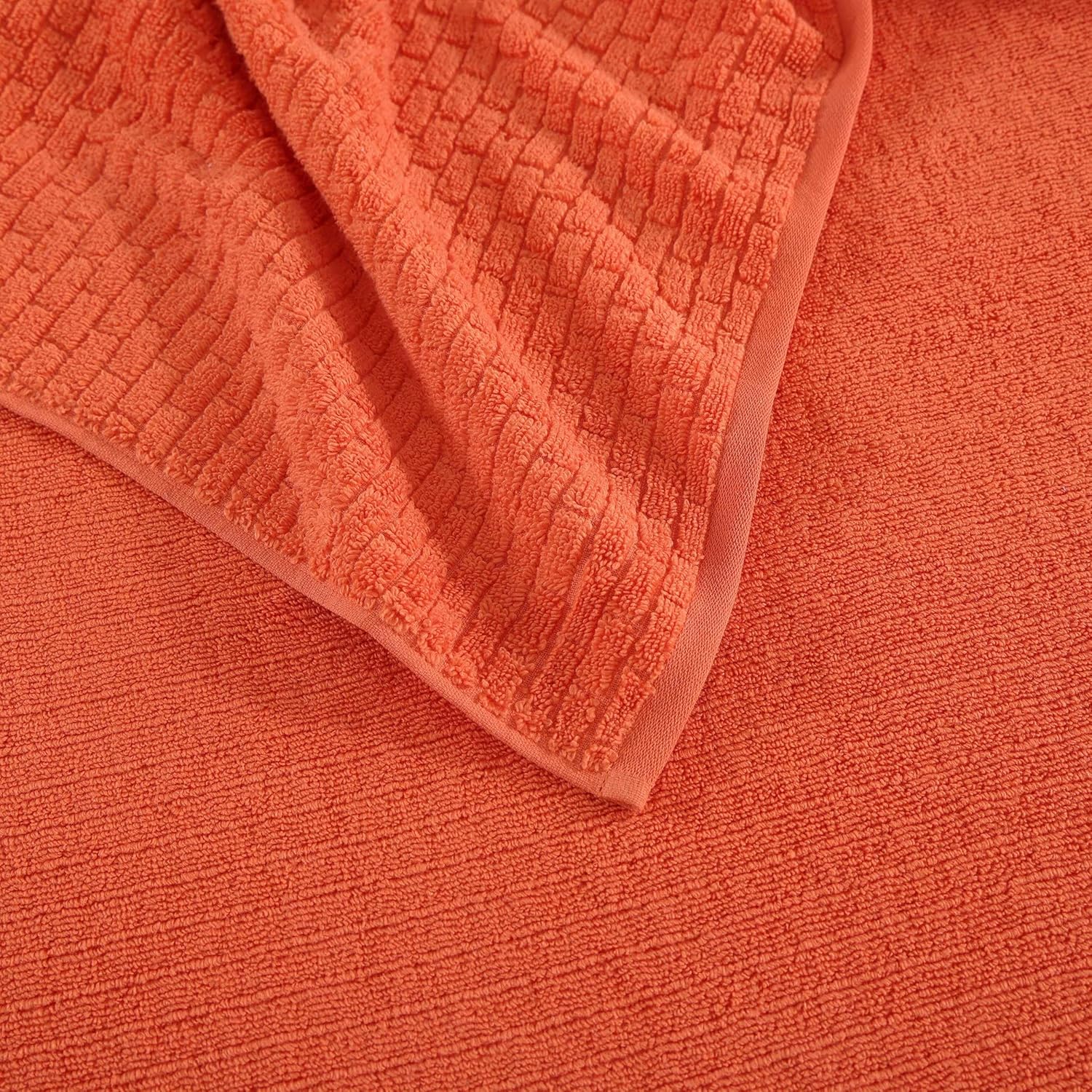Tommy Hilfiger Brick Texture Orange Towel Set 6 Pack