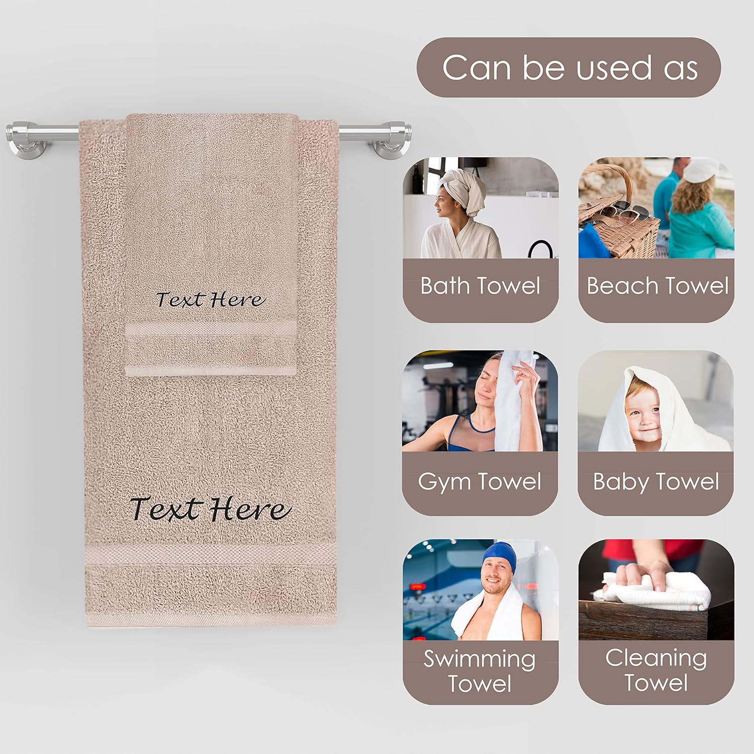Personalized Passion Towels Set - 6 Pack 1