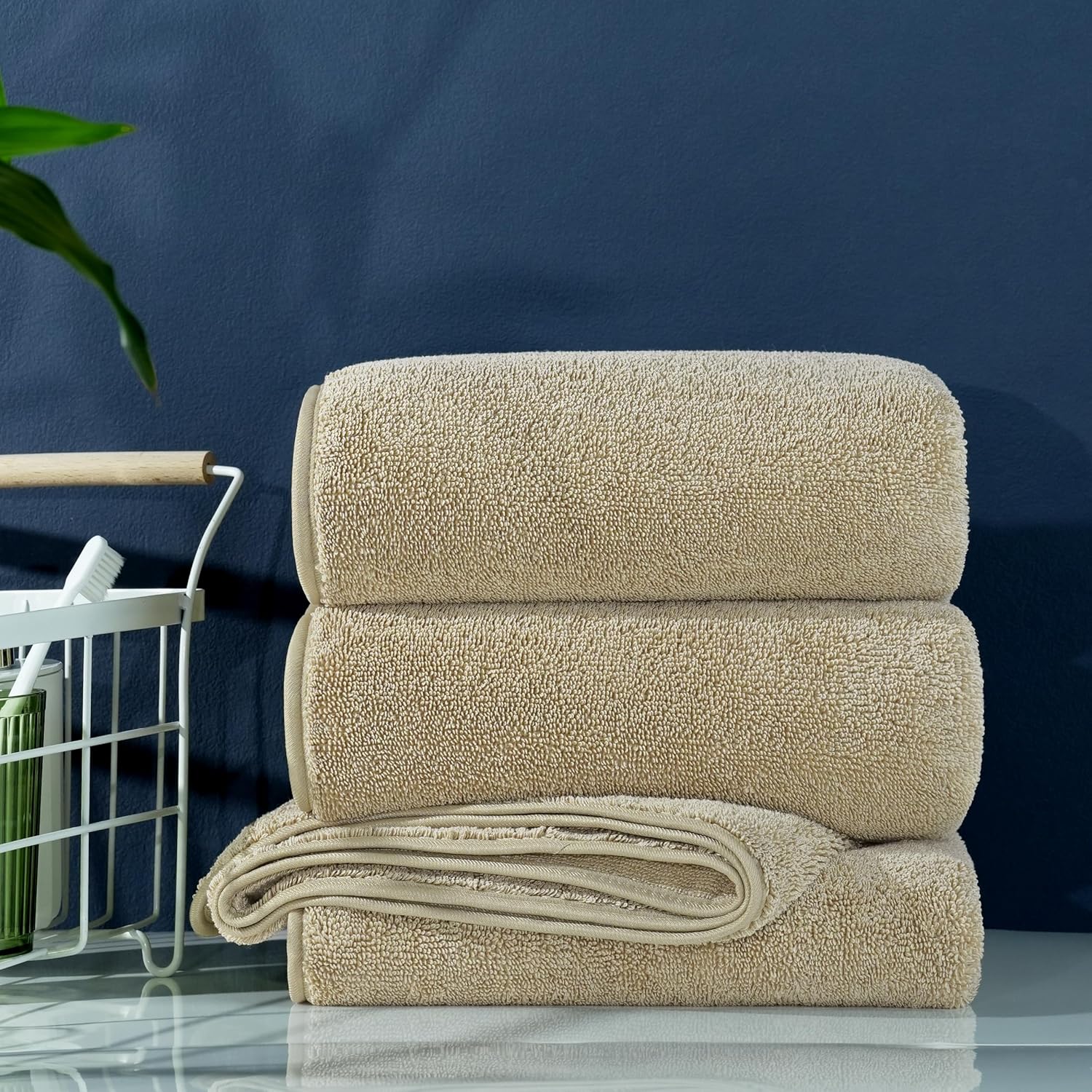 POLYTE Microfiber Bath Towel 60 x 30 in Pack of 2 1