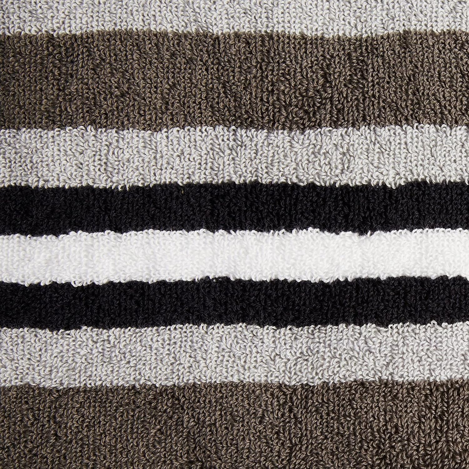 Superior Luxurious Stripes Bath Sheet Set Charcoal