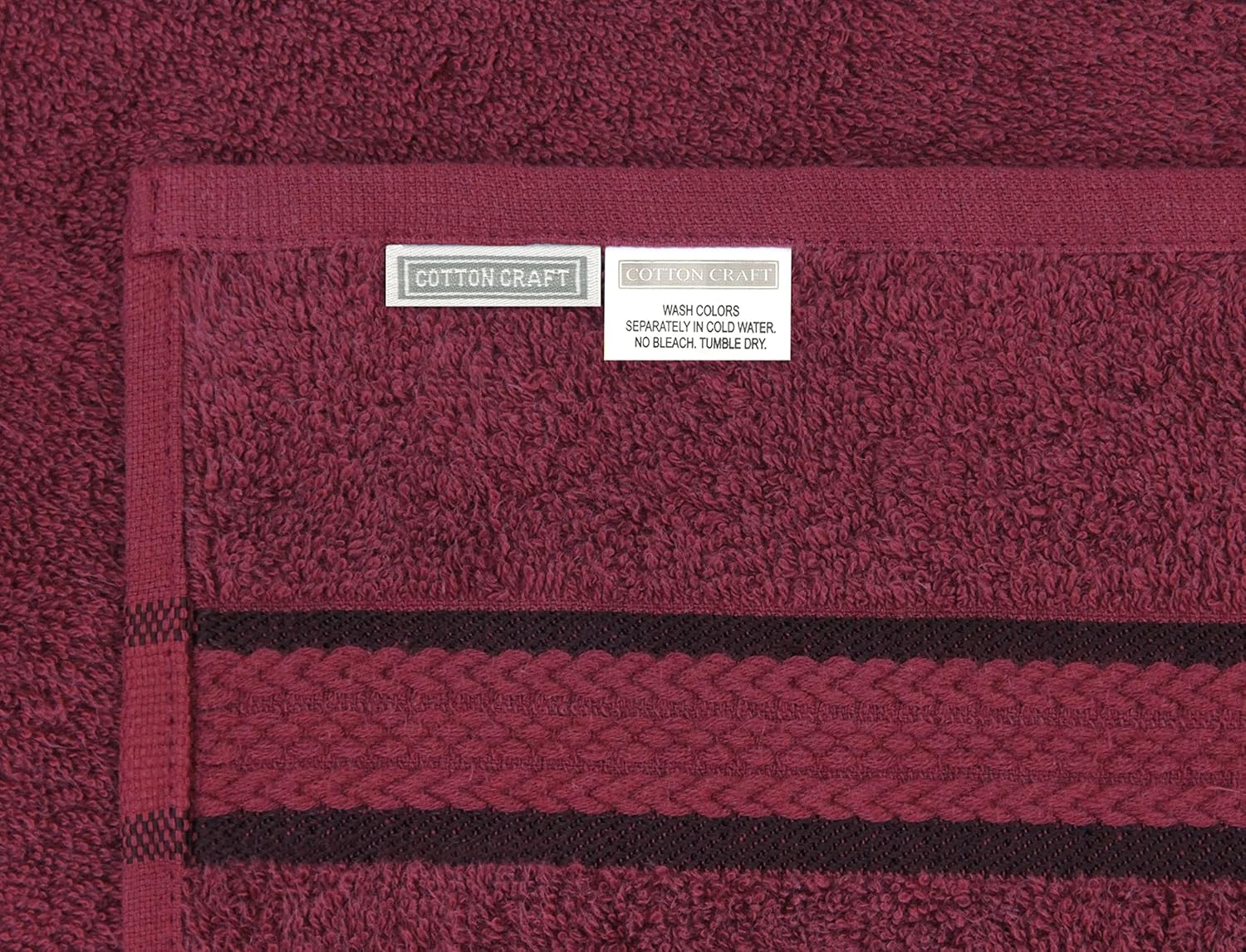 COTTON CRAFT 4 Pack Ultra Soft Bath Towels
