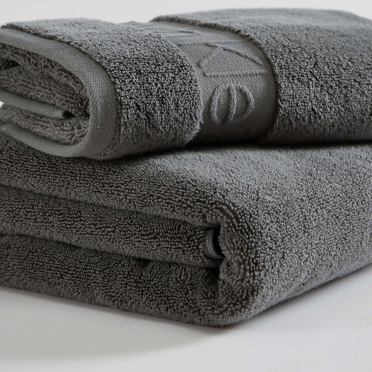 Calvin Klein Bath Towel Set 3-Piece Solid Grey 1