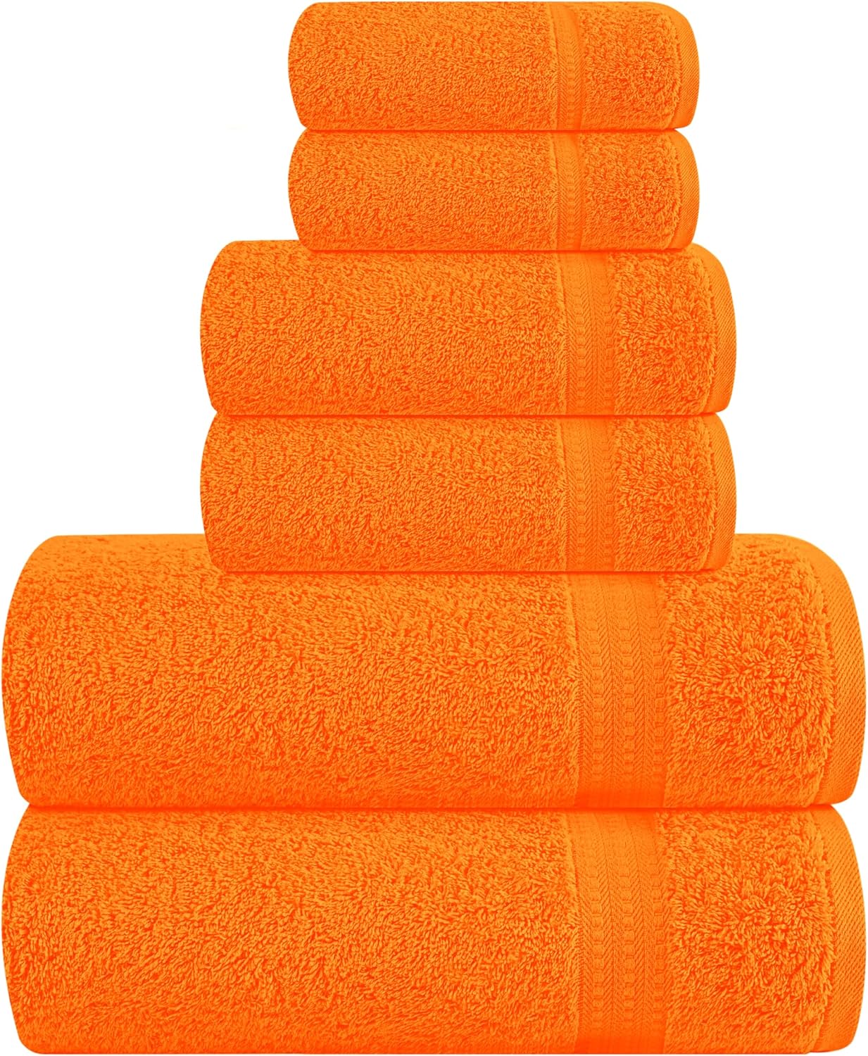 MyOwn 6 Piece Towel Set - 100 Combed Cotton Luxury Hotel Quality