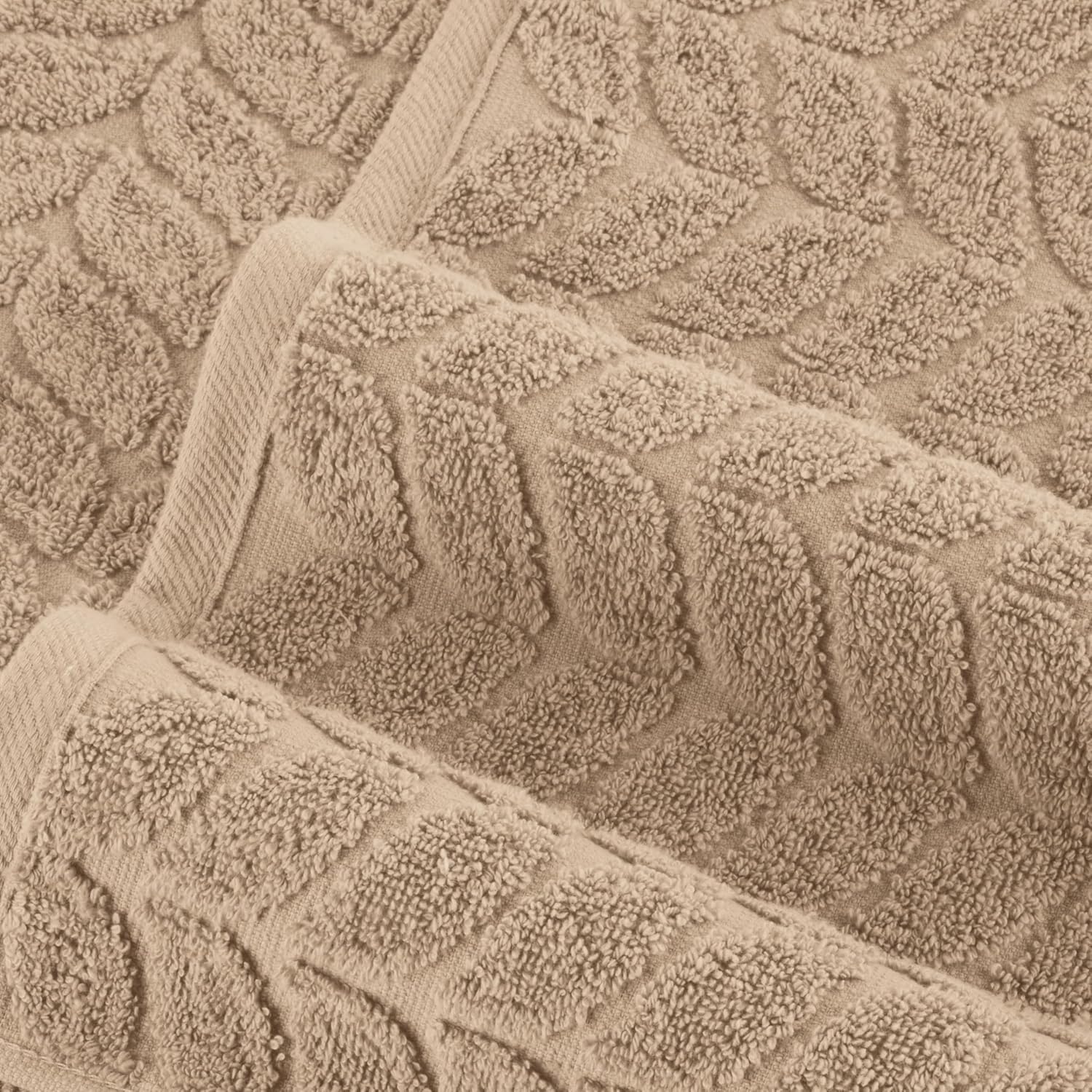 Elegant Comfort 6-Piece Turkish Cotton Towel Set - Taupe