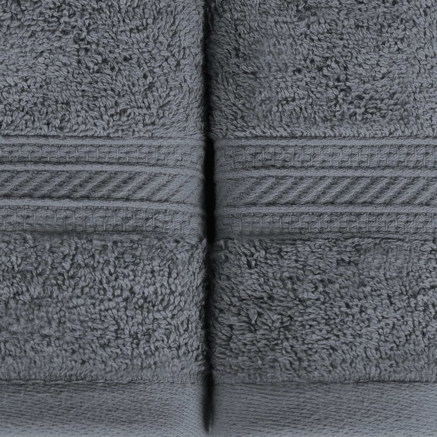BLUENILEMILLS 700 GSM 6-Piece Cotton Towel Set Grey