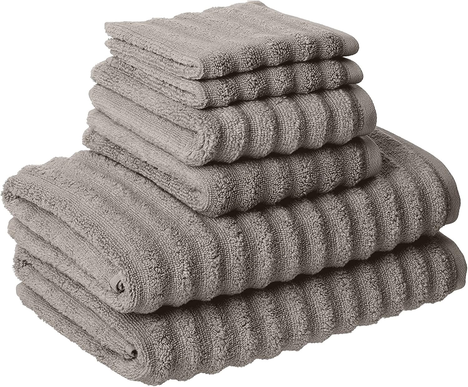 Modern Threads Amrapur 6-Piece Spa Towel Set Grey