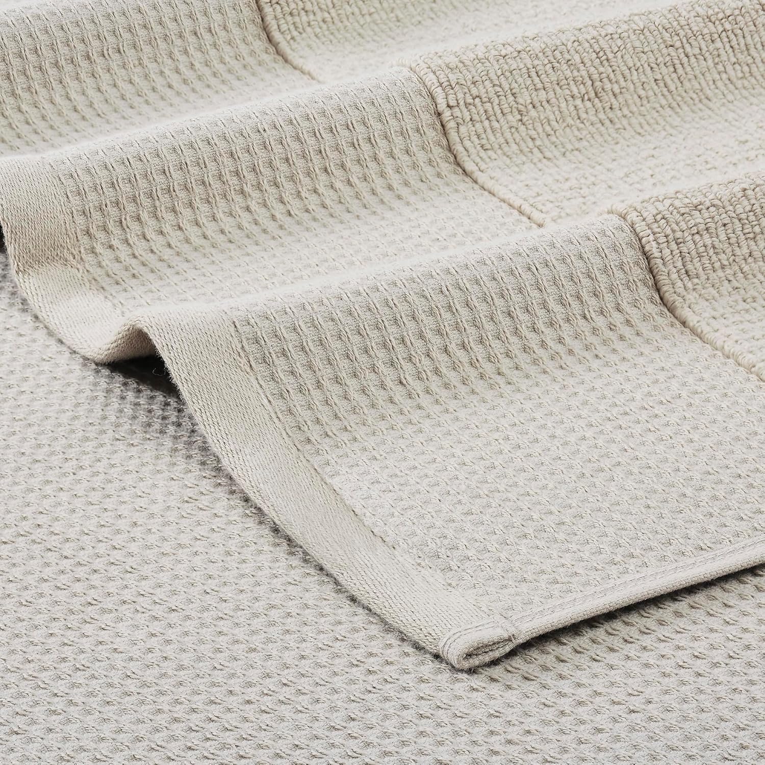 Modern Threads Waffle-Rib Towel Set 6 Piece Taupe