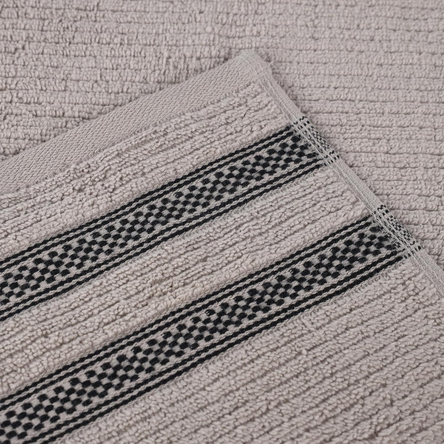 BLUENILEMILLS BNM Zero Twist Cotton Bath Towel Set of 3 Grey