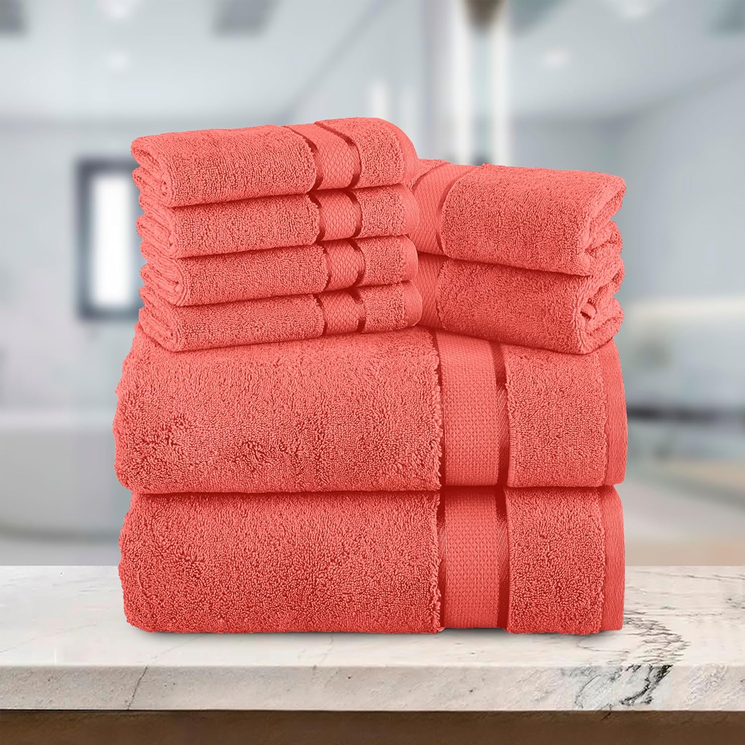 Elegant Comfort Premium Cotton Towel Set 8-Piece